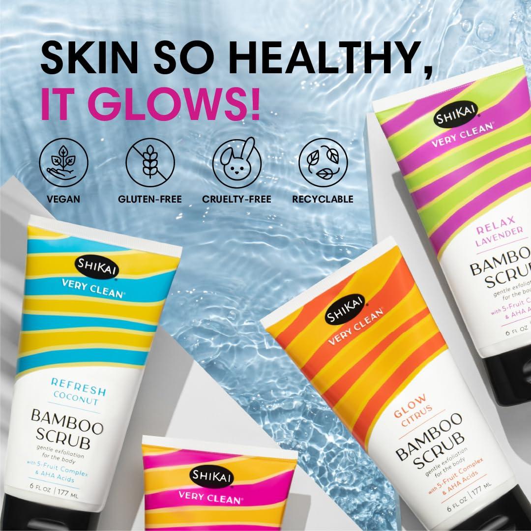 Exfoliante Corporal de Bambú ShiKai 170 g - Detox Latte Vainilla