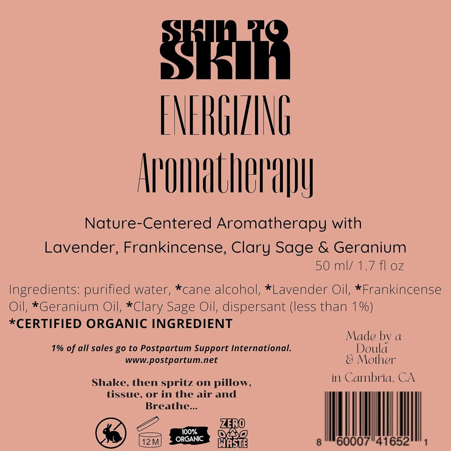 Spray de Aromaterapia Energizante Skin to Skin 50 ml - Aceites Esenciales