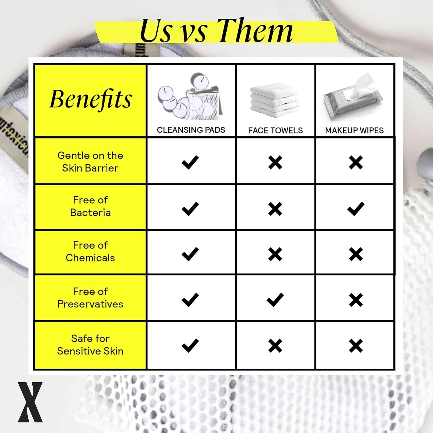 Discos de Limpieza Reutilizables Untoxicated 10CT - Bambú Terry