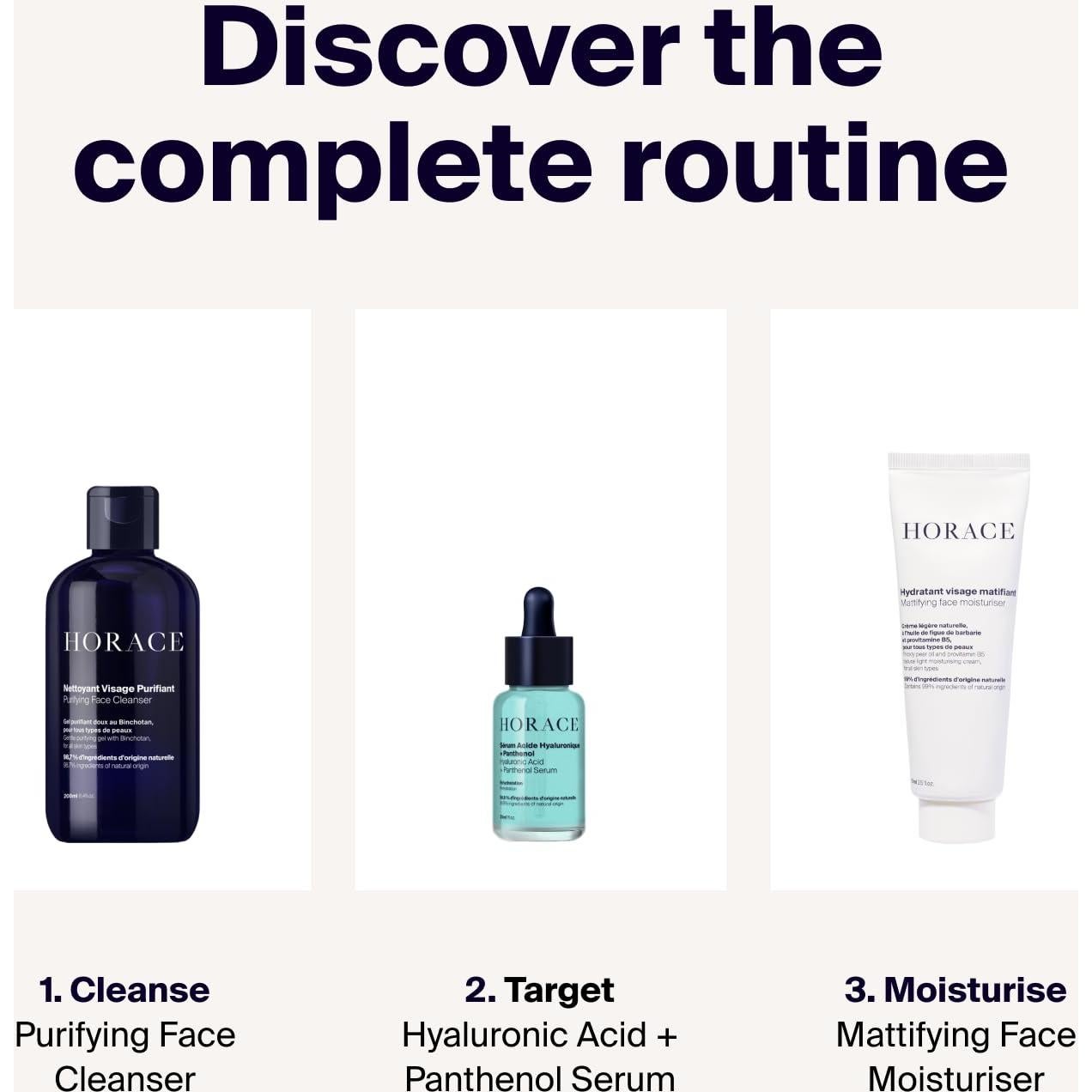 Sérum Facial Hidratante Horace 30ml - Ácido Hialurónico y Pantenol