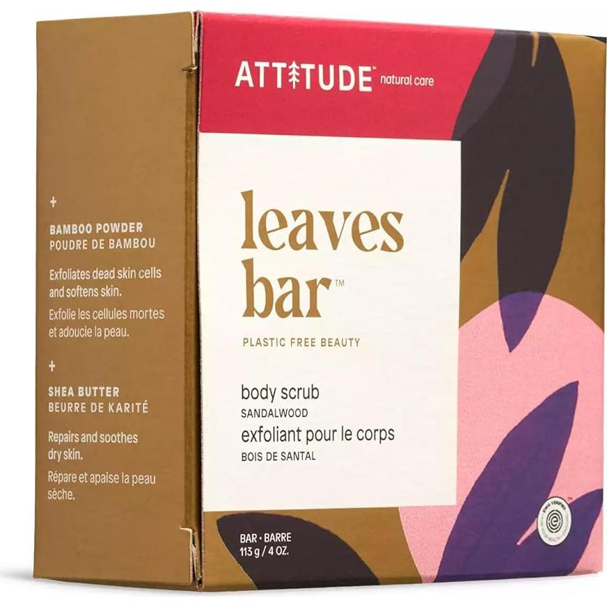 Exfoliante Corporal Vegano ATTITUDE Sándalo 100g - Natural