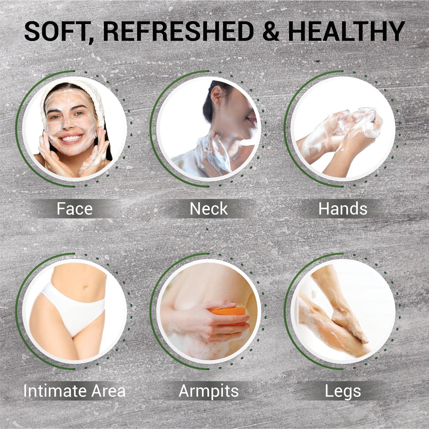 Barra de Jabón de Carbón Activado HerbVian 100g con Menta