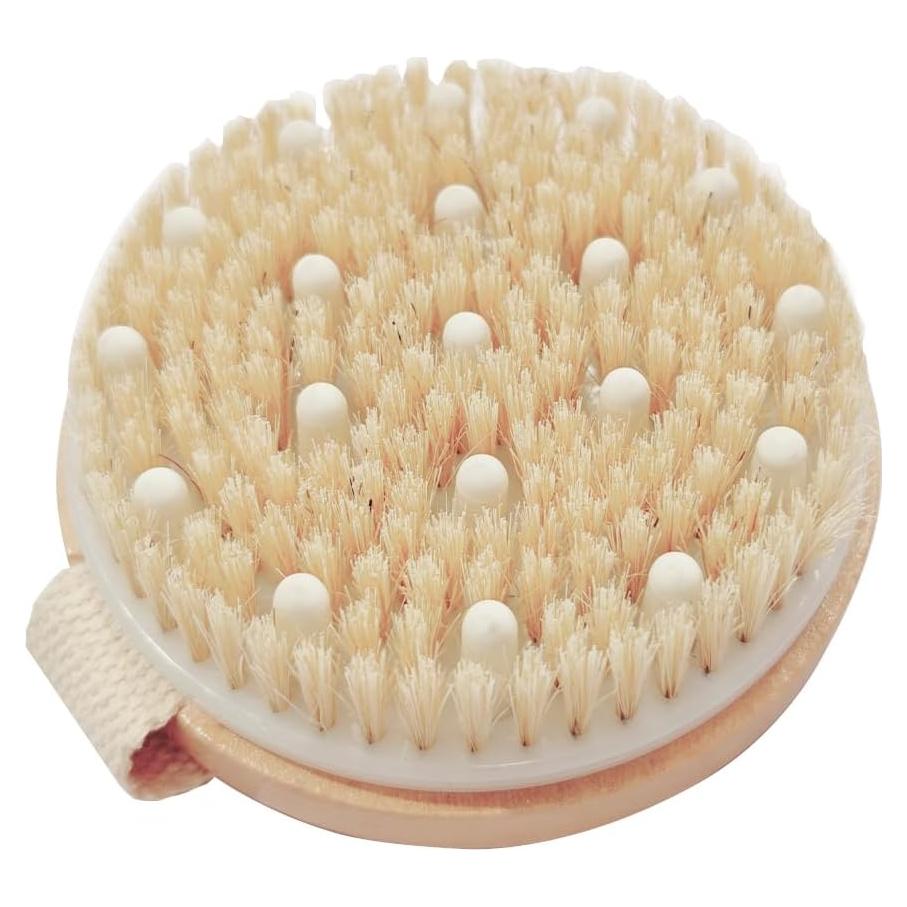 Cepillo de Cuerpo Seco OHOO de Bambú con Nodos de Masaje