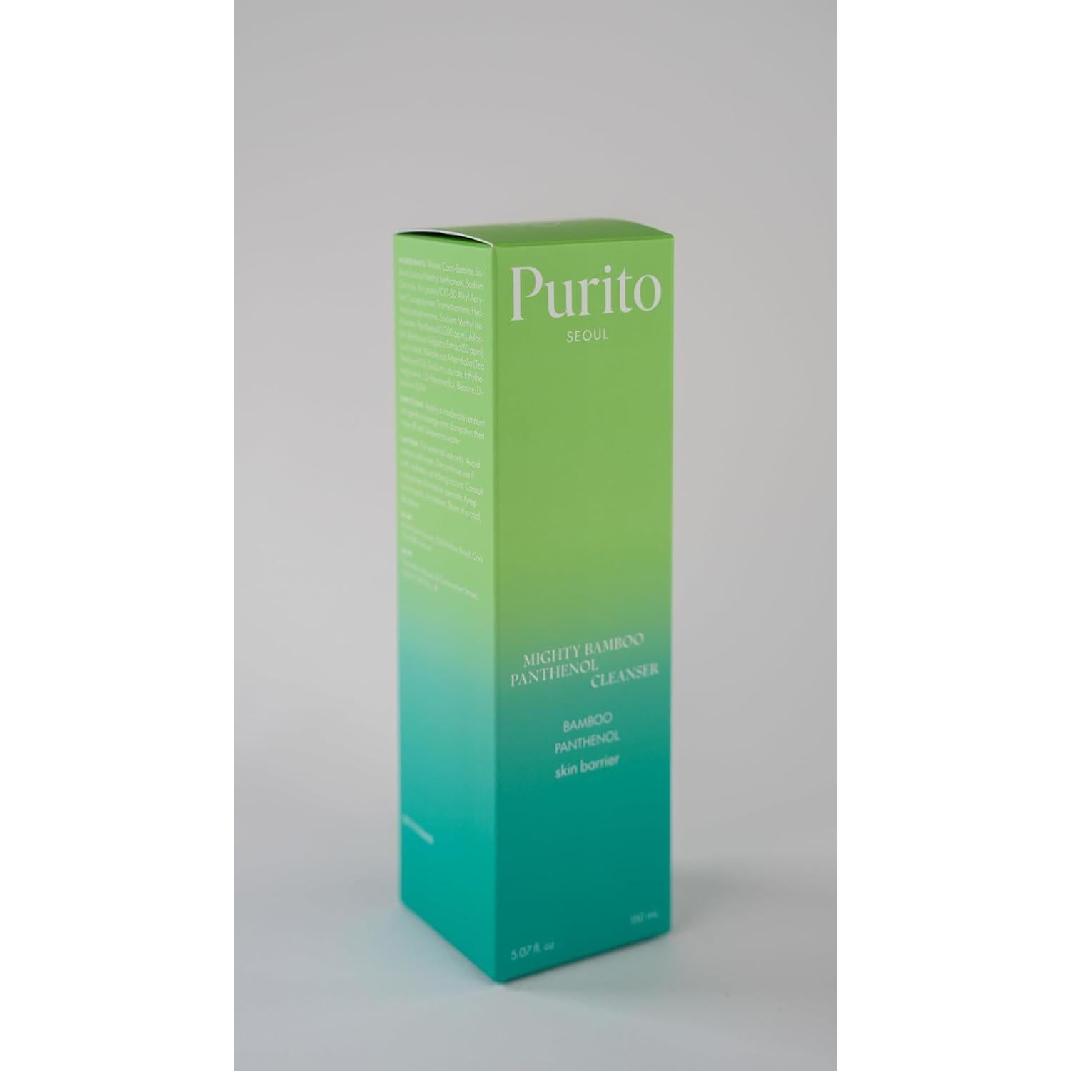 Limpiador Facial Suave PURITO Mighty Panthenol 150ml Piel Sensible