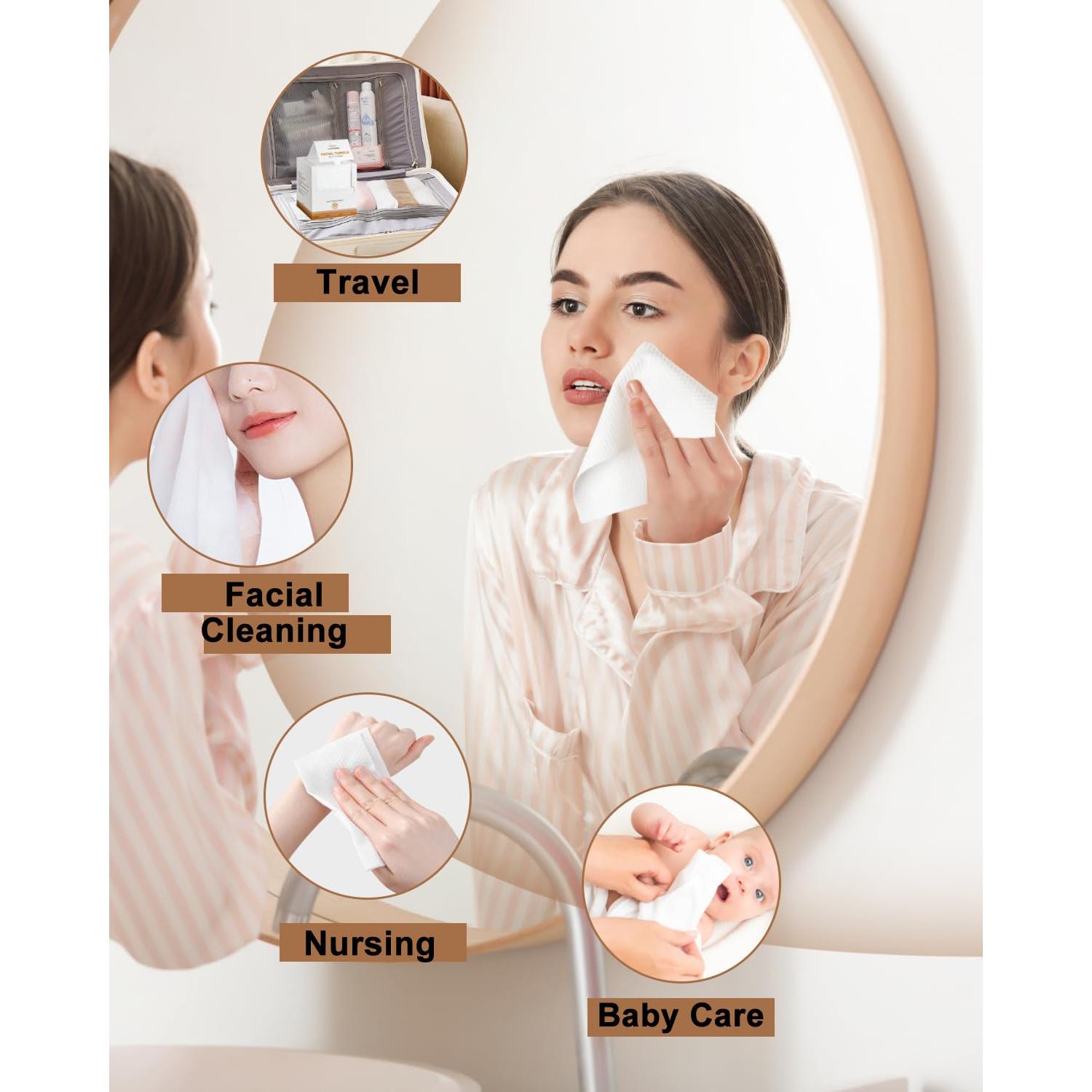 Toallas Faciales Desechables LUXU - 60 Unidades Ecológicas