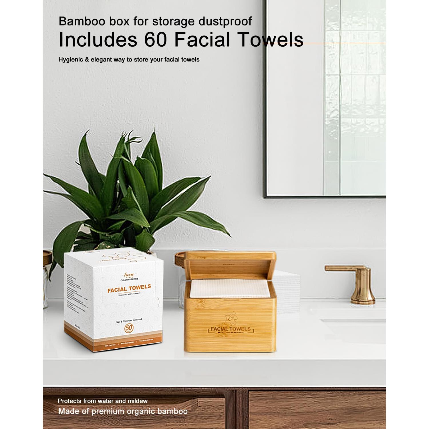 Toallas Faciales Desechables LUXU - 60 Unidades Ecológicas