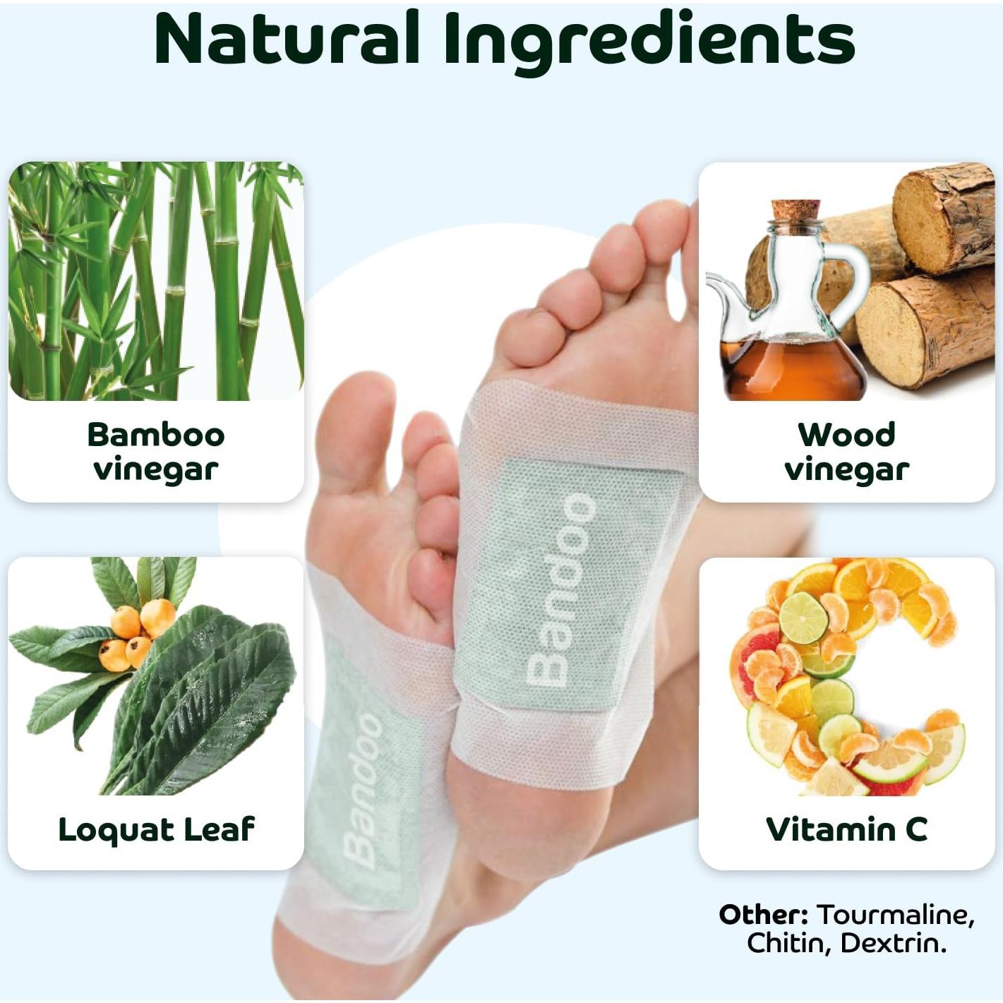 Almohadillas Limpiadoras para Pies Bandoo - 30 Unidades