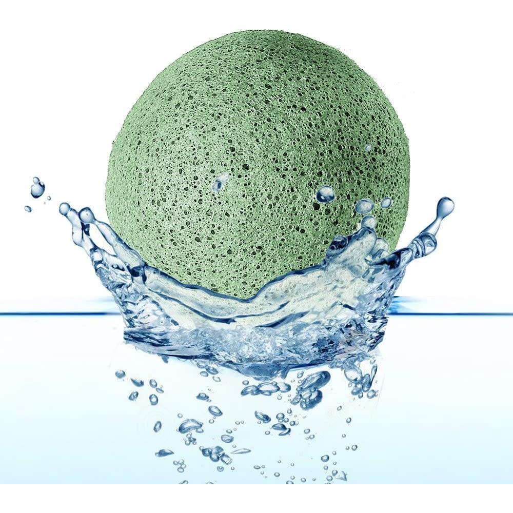 Esfuma Facial Konjac Amaki Skincare con Té Verde y Carbón Activado - Suave para Piel Sensible