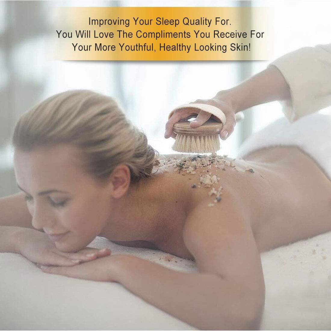 Cepillo de Cuerpo Qlben con Cerdas de Jabalí y Mango de Bambú 42 cm