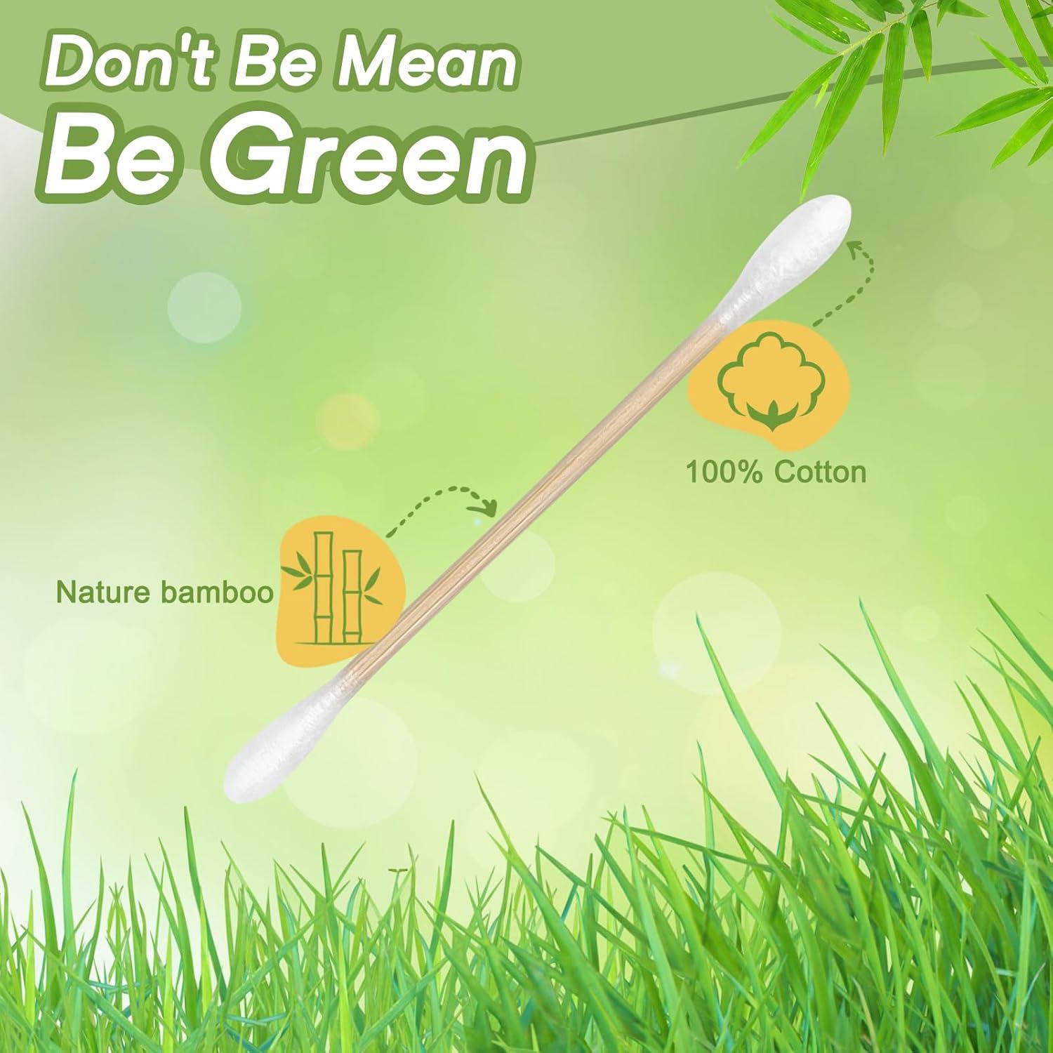 Hisopos de Algodón de Bambú Garrelett - 500 Unidades Ecológicos