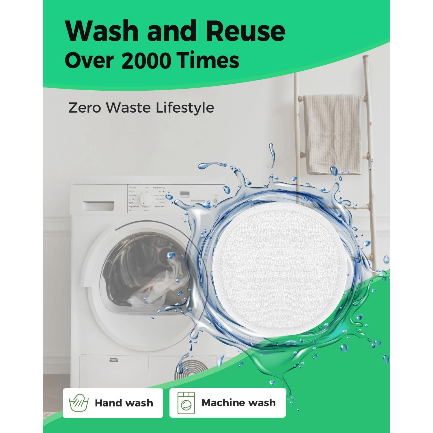 ProCIV Almohadillas Reutilizables de Algodón Orgánico 18 Pzas