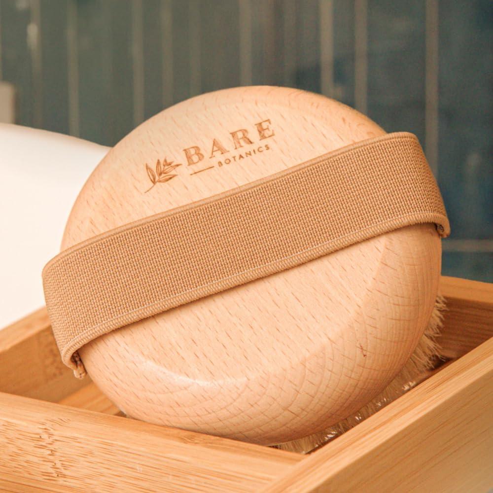 Cepillo Corporal Seco Bare Botanics - Exfoliación Suave 10cm
