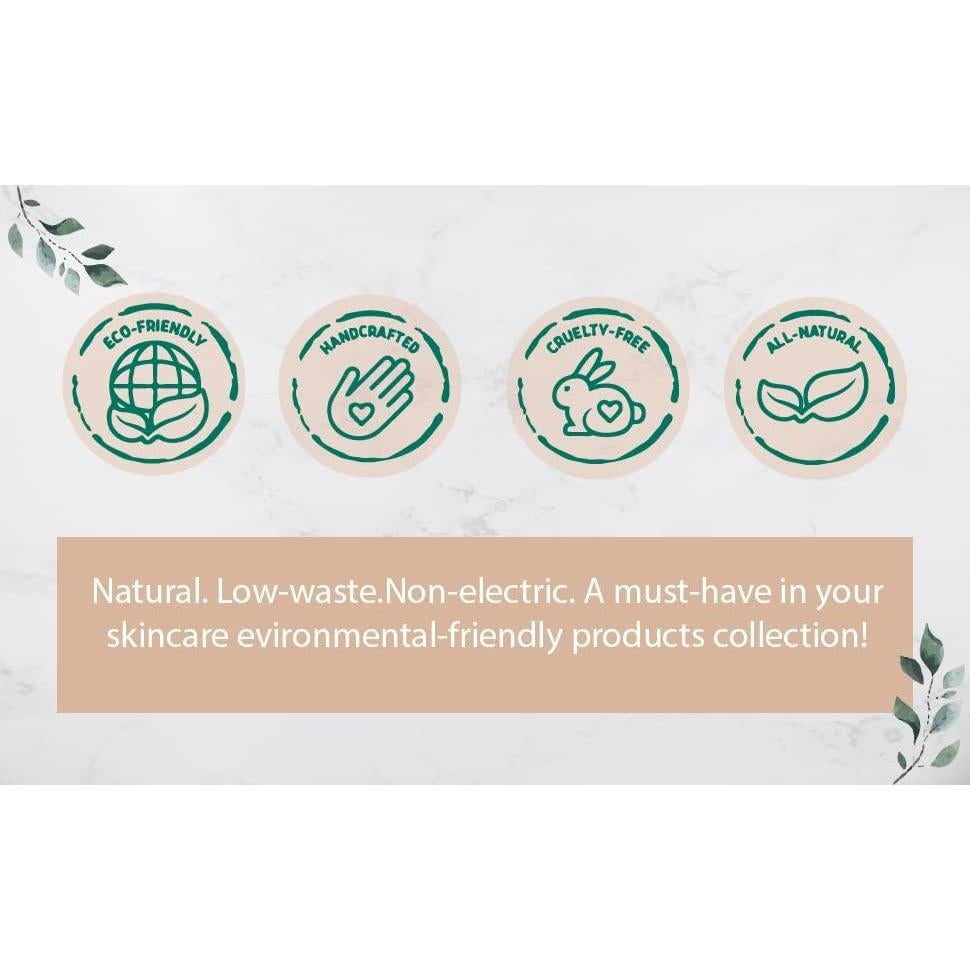 Cepillo Facial de Madera BeNat con Cerdas Suaves 7.1x5.9cm