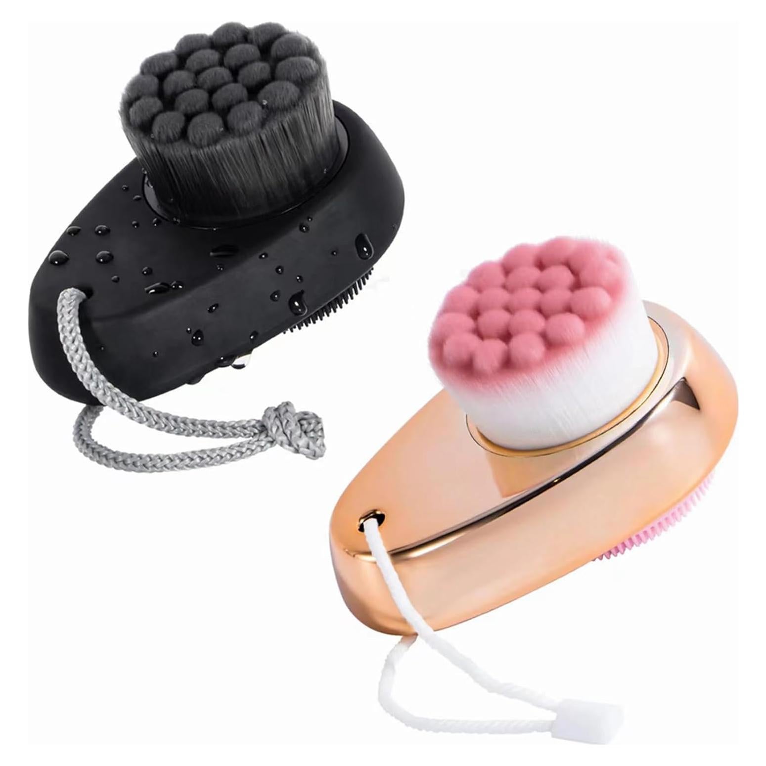 Cepillo Facial Beomeen 2 en 1 Exfoliante de Silicona Oro