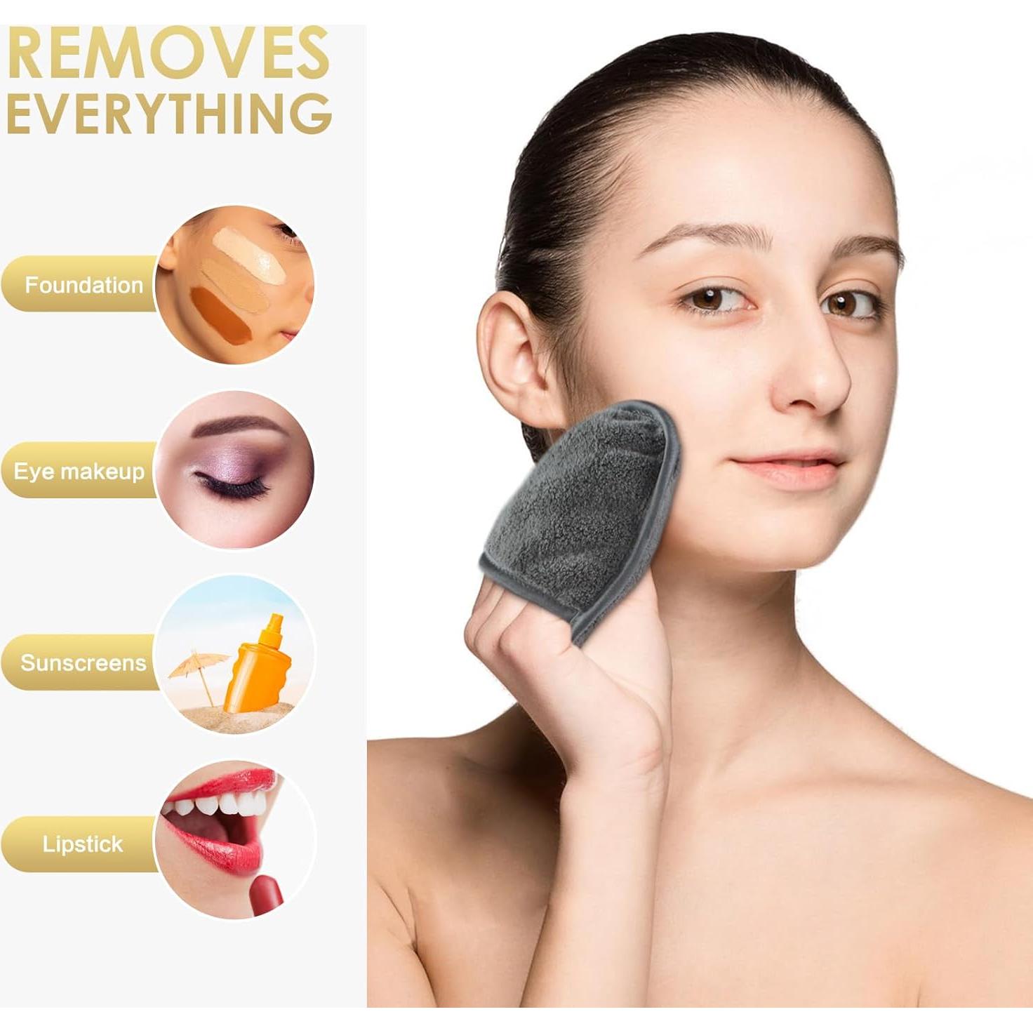 Almohadillas Reutilizables Desmaquillantes Sinland 12 Piezas Gris