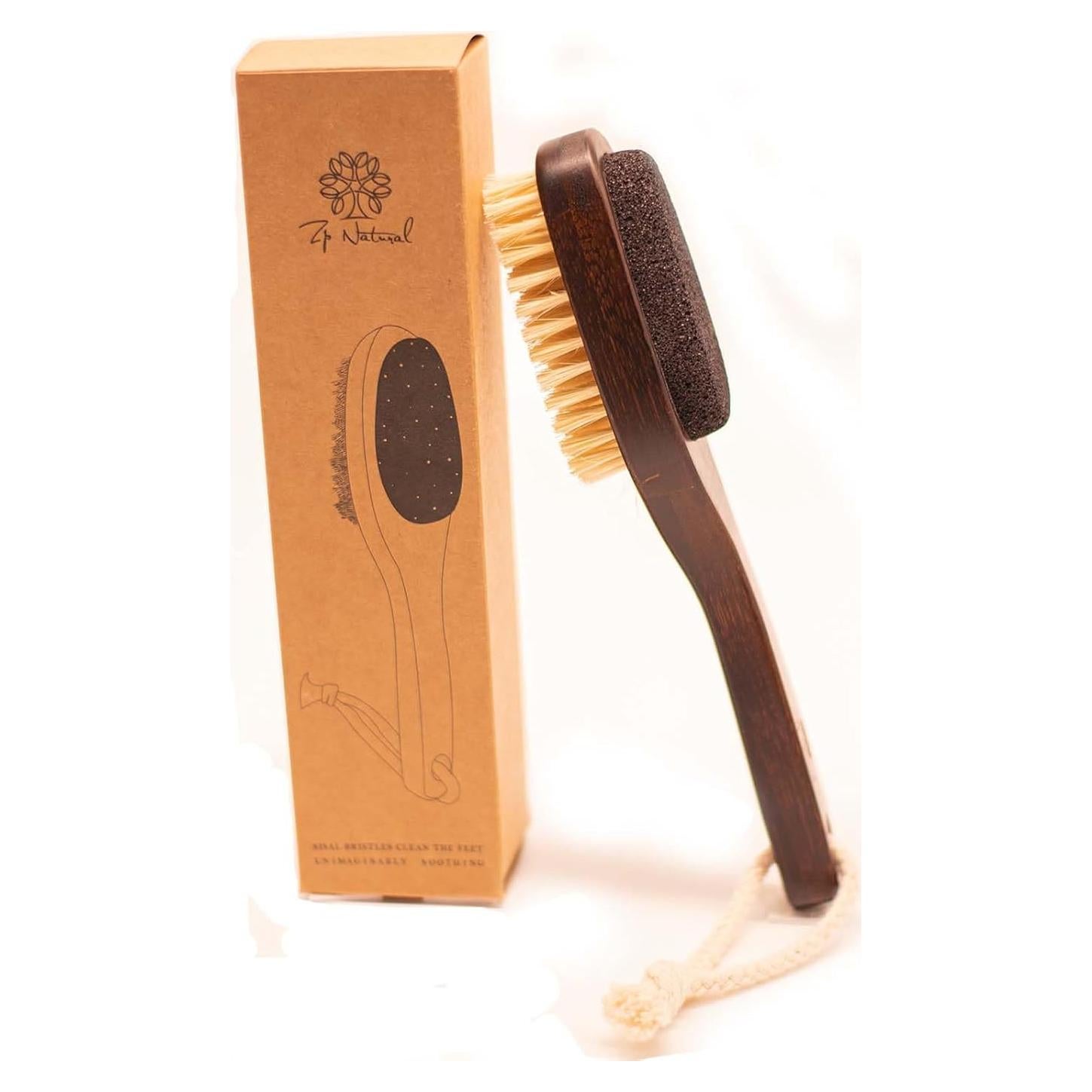 Lima para Pies ZP Natural 2-en-1 con Mango de Bambú