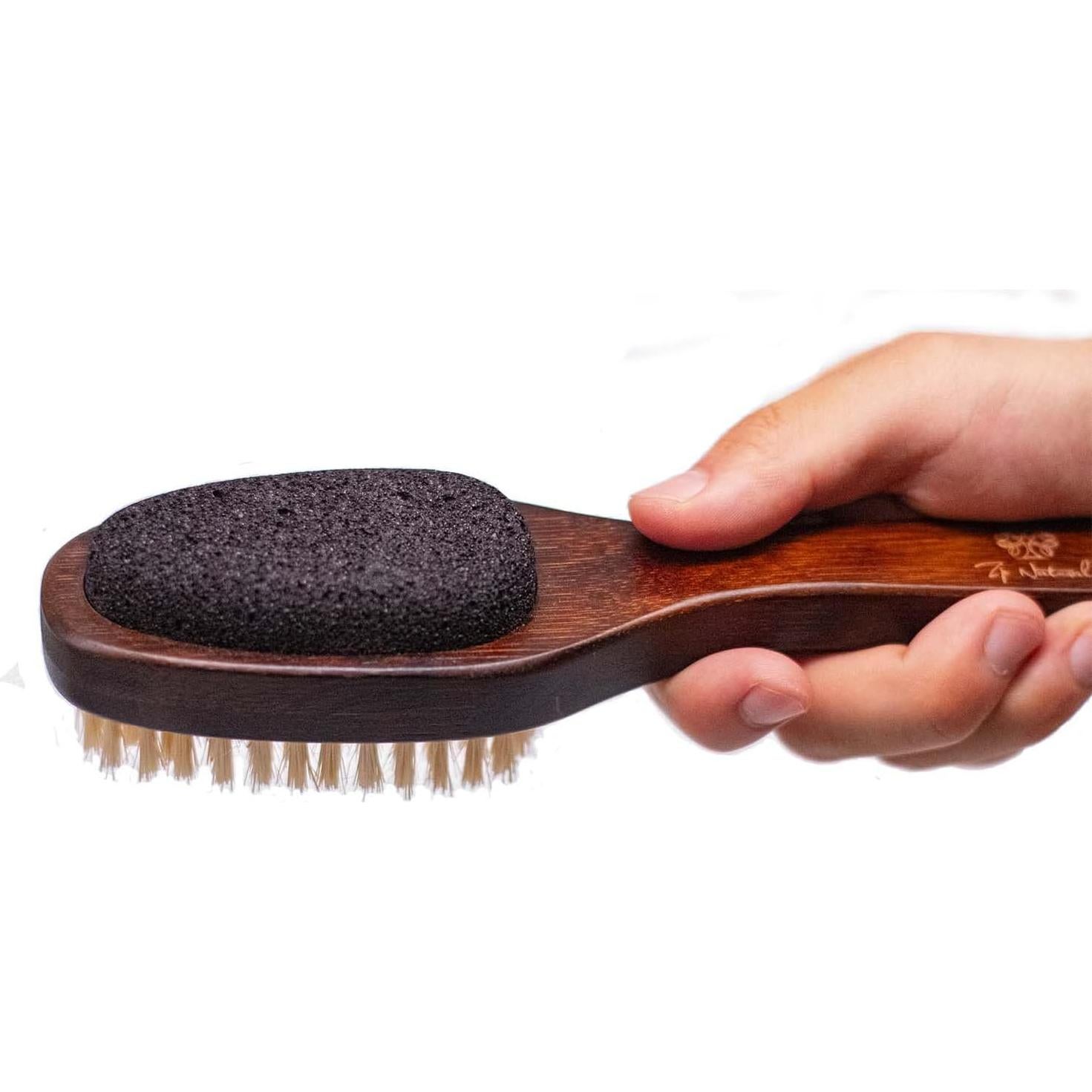 Lima para Pies ZP Natural 2-en-1 con Mango de Bambú