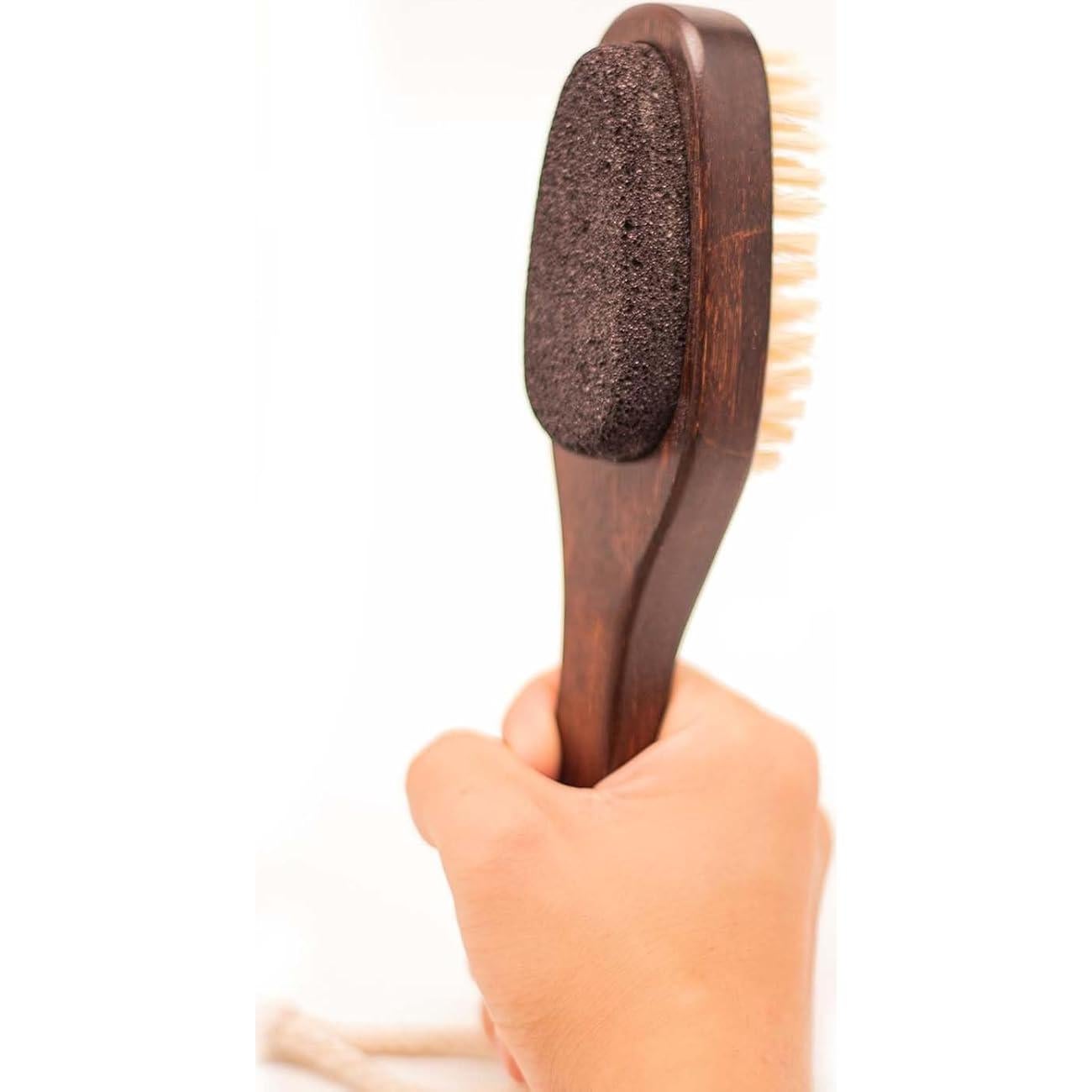 Lima para Pies ZP Natural 2-en-1 con Mango de Bambú