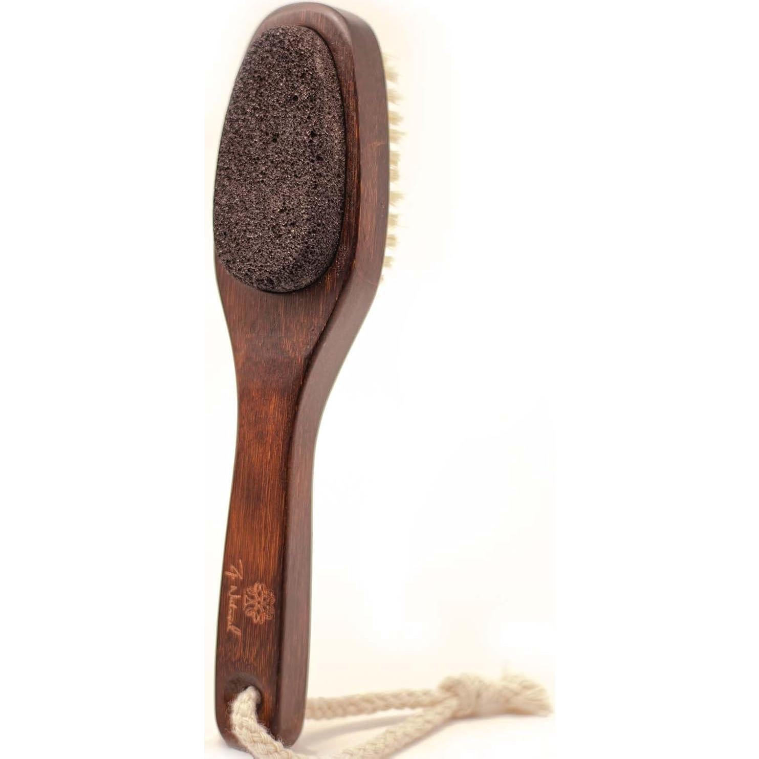 Lima para Pies ZP Natural 2-en-1 con Mango de Bambú