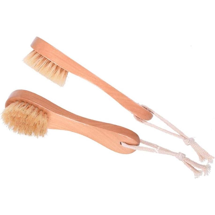 Cepillo Facial Exfoliante Zhiyihome de Cerdas Naturales - 2 Piezas