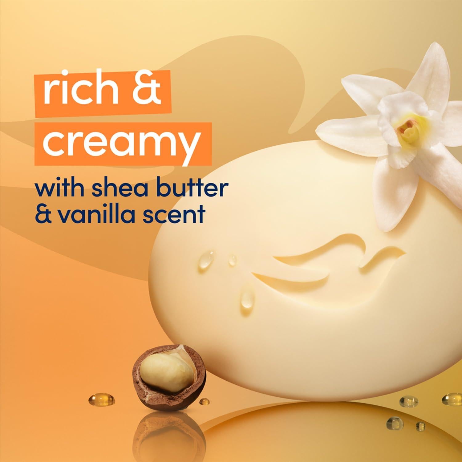 Jabón Dove Manteca de Karité y Vainilla 2 Unidades 134g