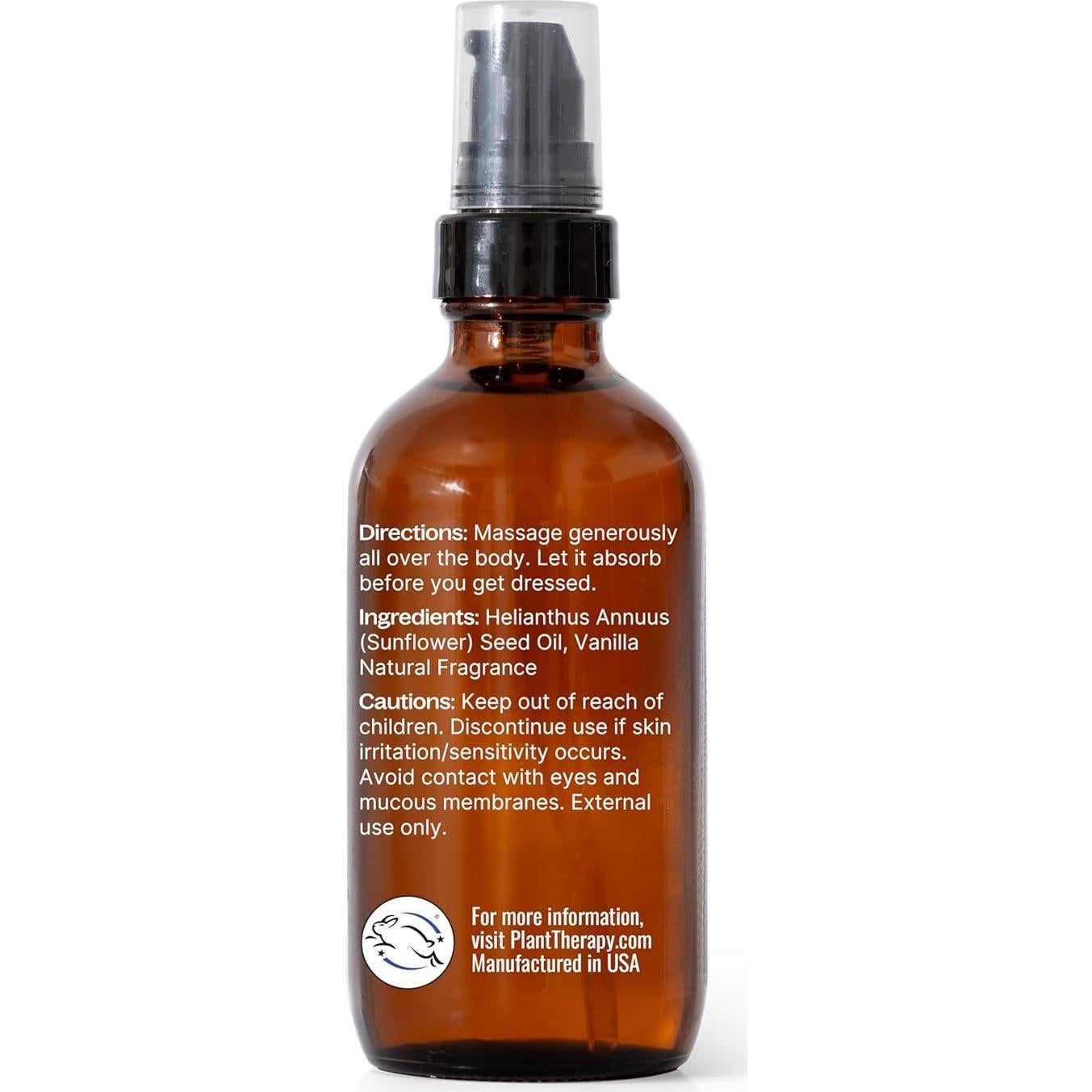 Aceite Corporal Vainilla Plant Therapy 118 ml Hidratante