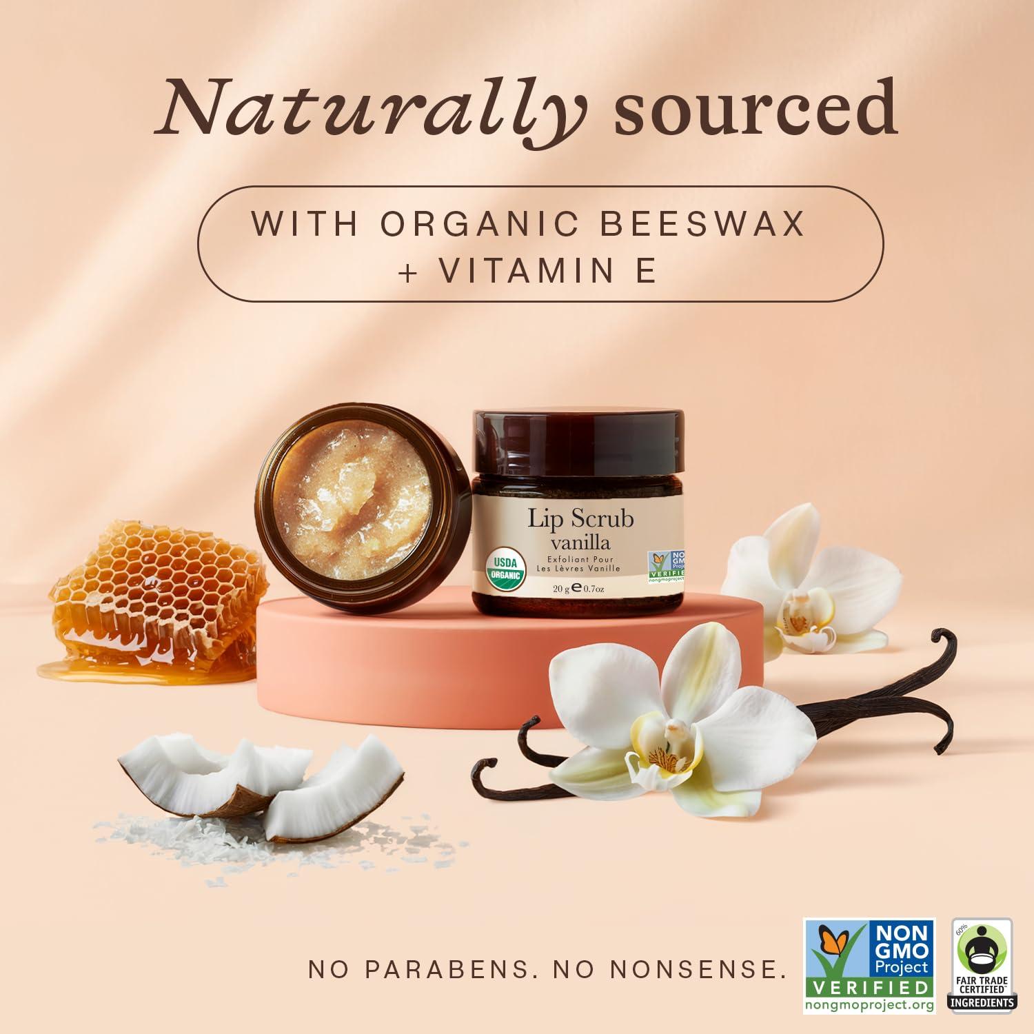 Exfoliante Labial Orgánico Beauty by Earth Vainilla 19.84g