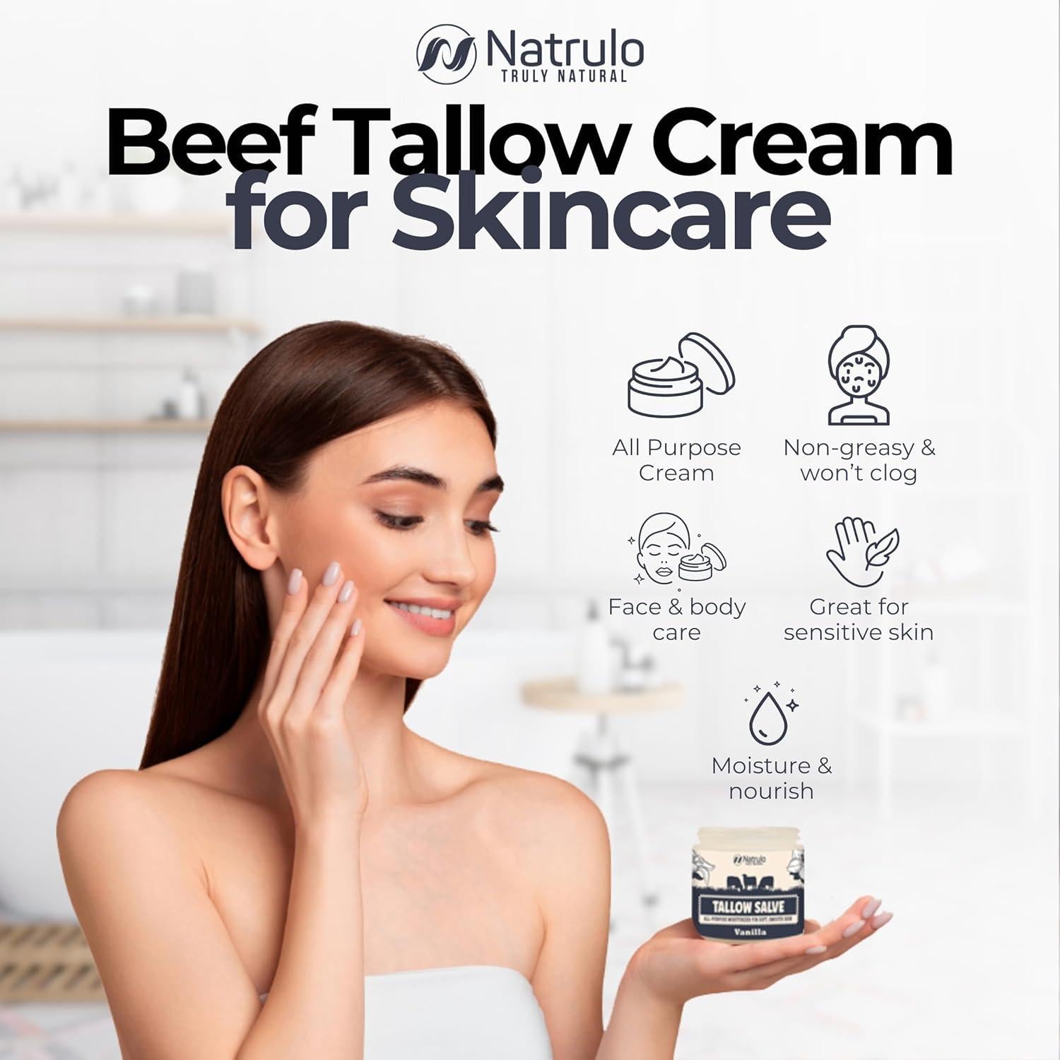 Ungüento Multiusos Natural Natrulo - Sebo de Res 150g