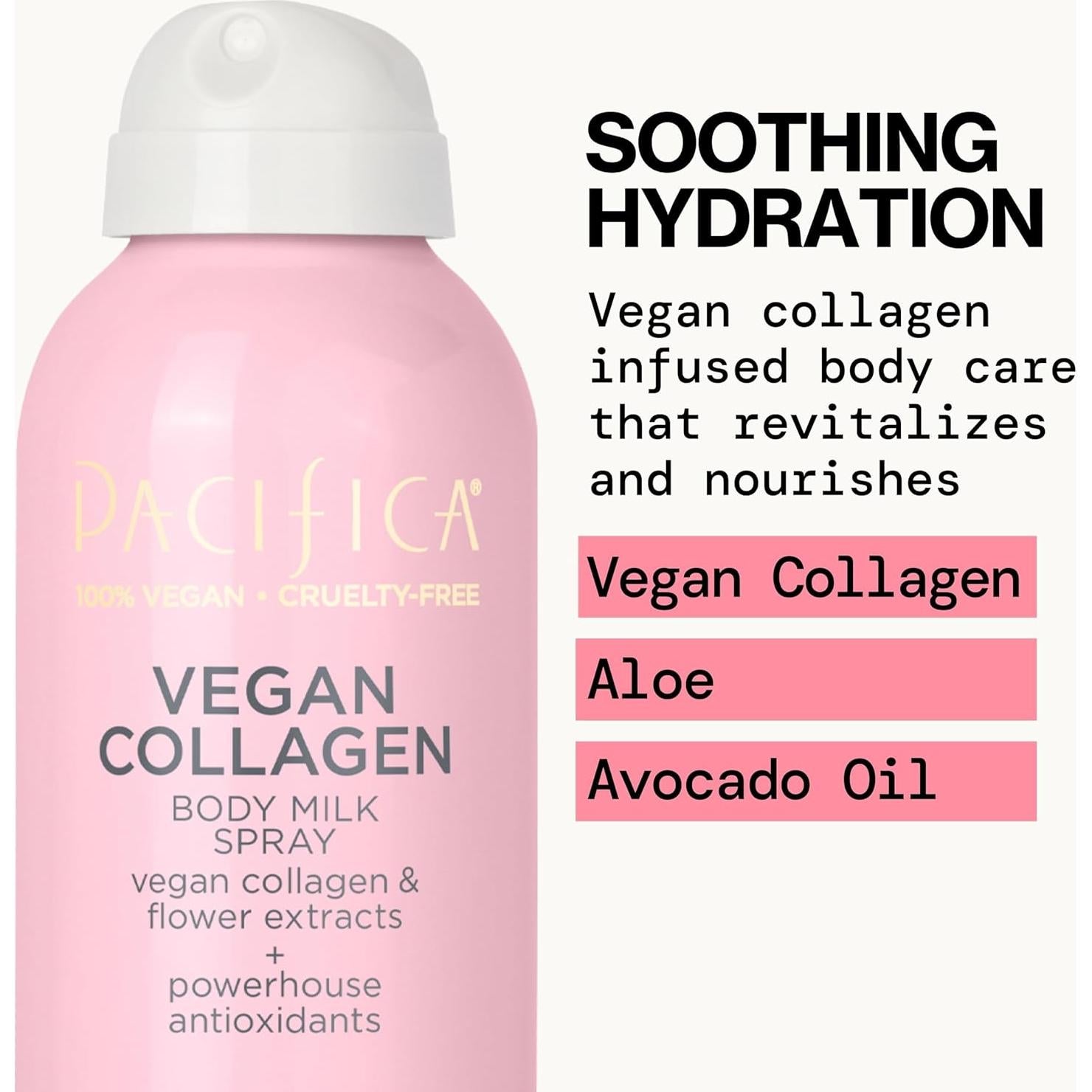 Spray de Leche Corporal Pacifica con Colágeno Vegano 234g