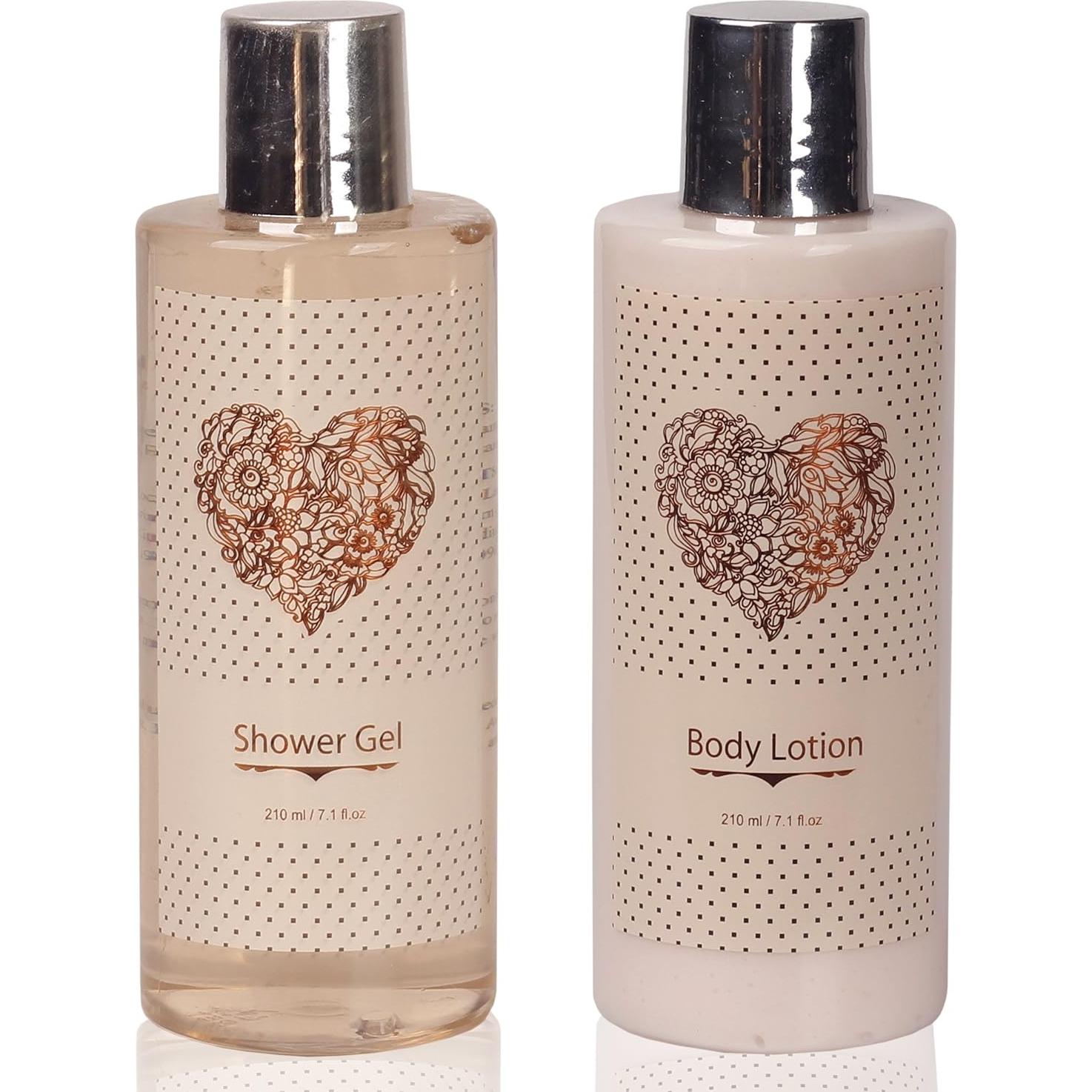 Cesta de Regalo Spa Lovestee Vainilla - Gel, Lociones y Puff