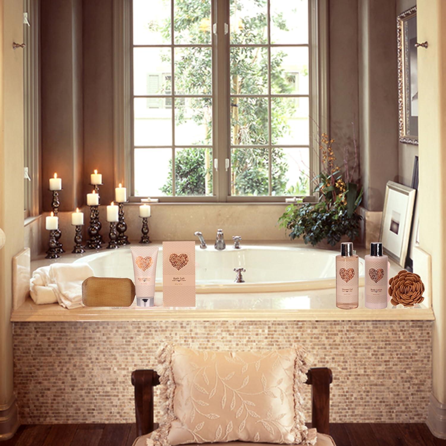 Cesta de Regalo Spa Lovestee Vainilla - Gel, Lociones y Puff