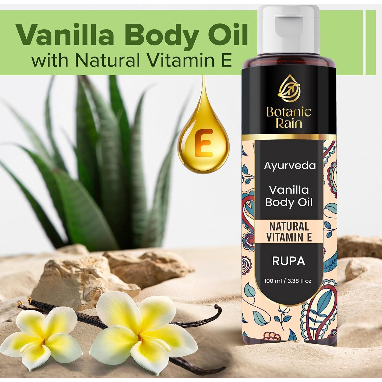 Aceite Corporal de Vainilla Sanjivan 100 ml Hidratante Orgánico