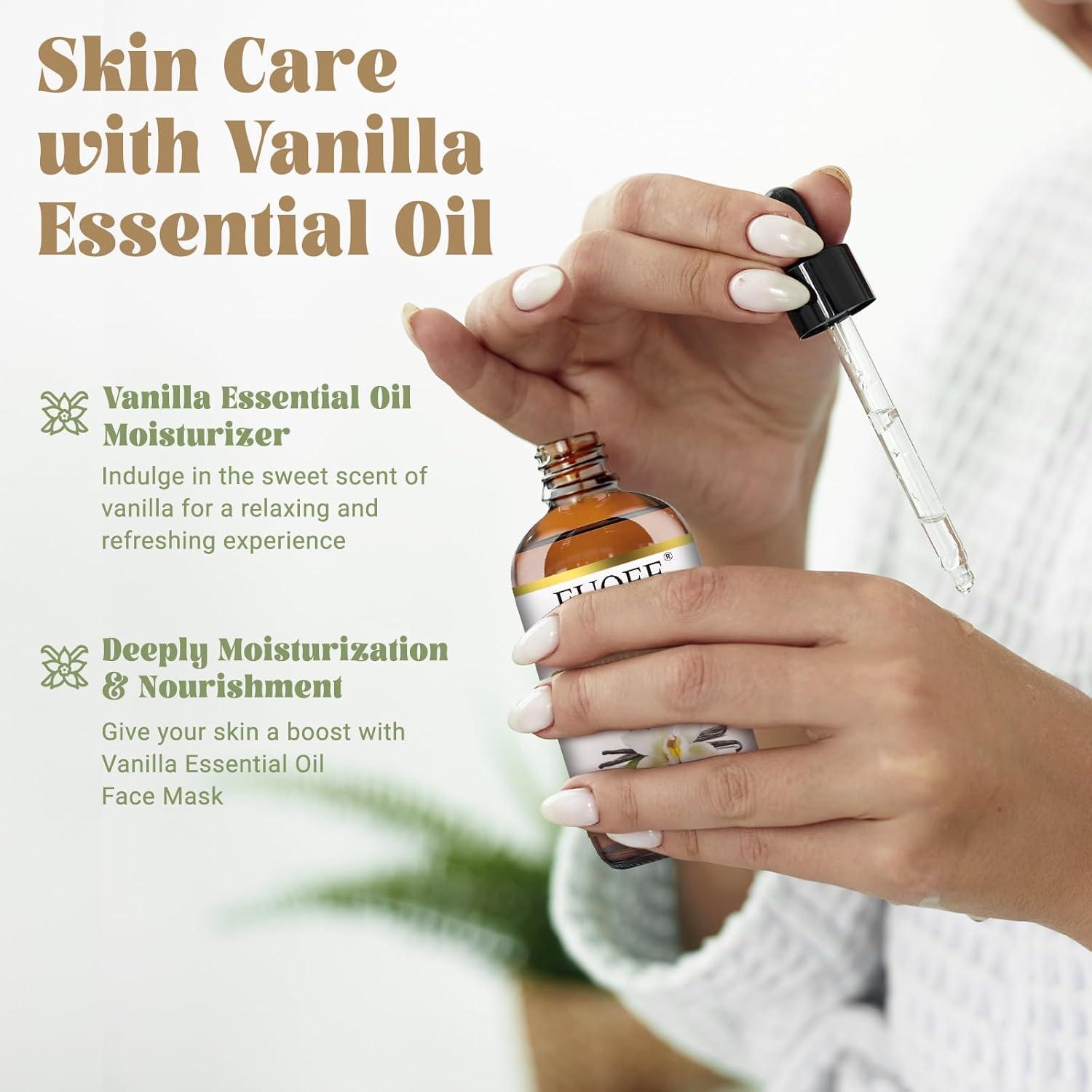 Aceite Esencial de Vainilla EUQEE 118ml - Aroma Natural para Difusor y Masaje