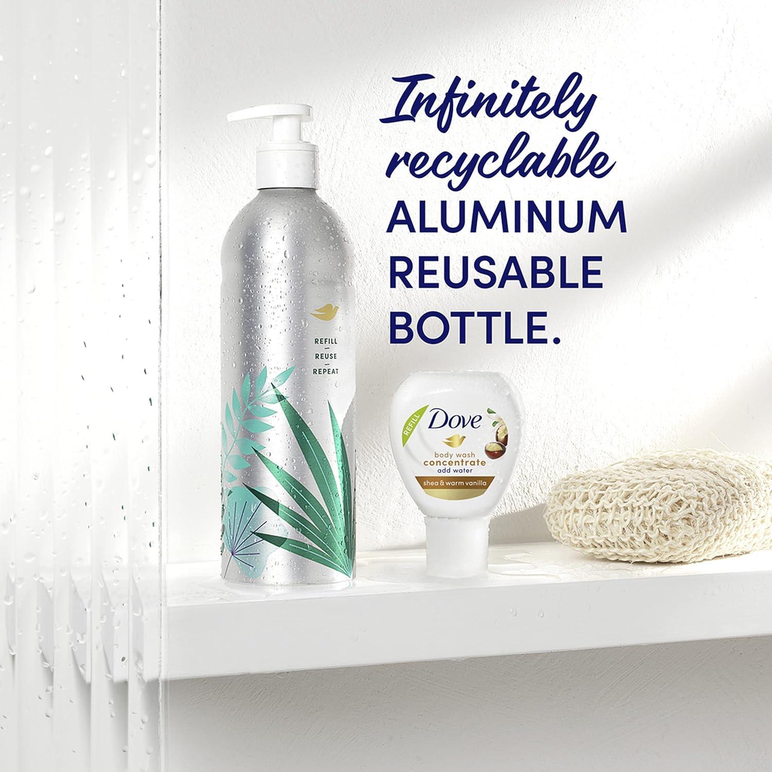 Kit de Gel de Baño Reutilizable Dove 2x Concentrado Vainilla