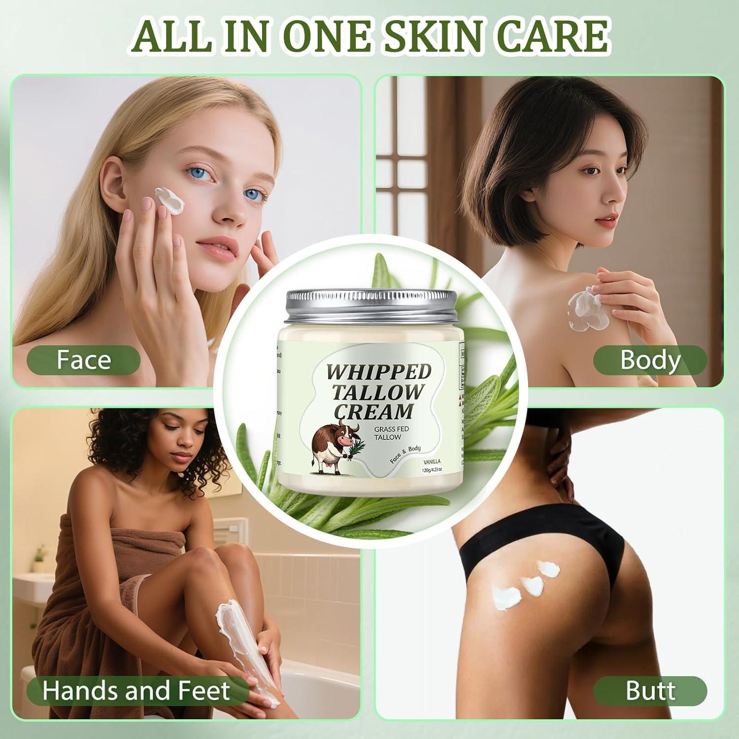 Crema Hidratante Facial de Grasa de Res GARPGONA Vainilla 240g