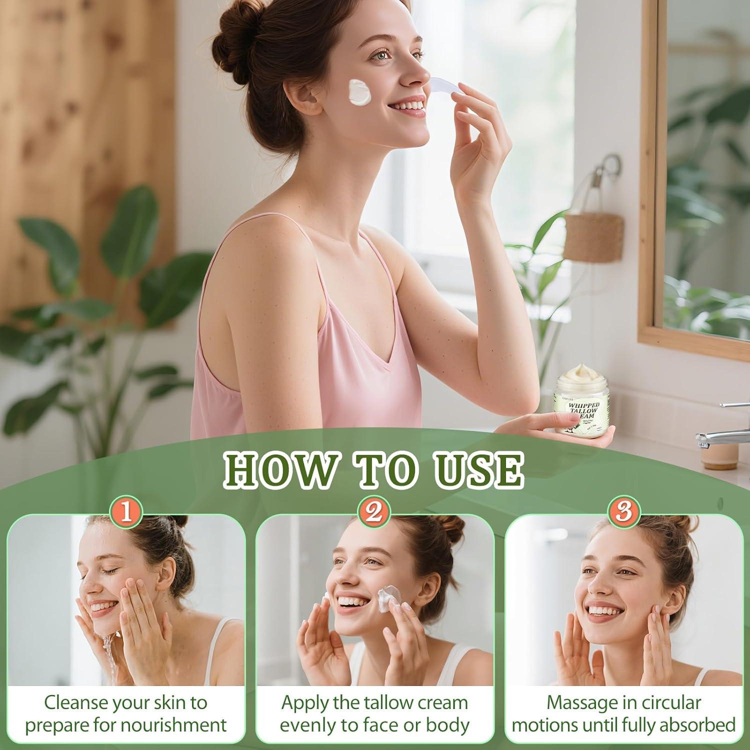 Crema Hidratante Facial de Grasa de Res GARPGONA Vainilla 240g