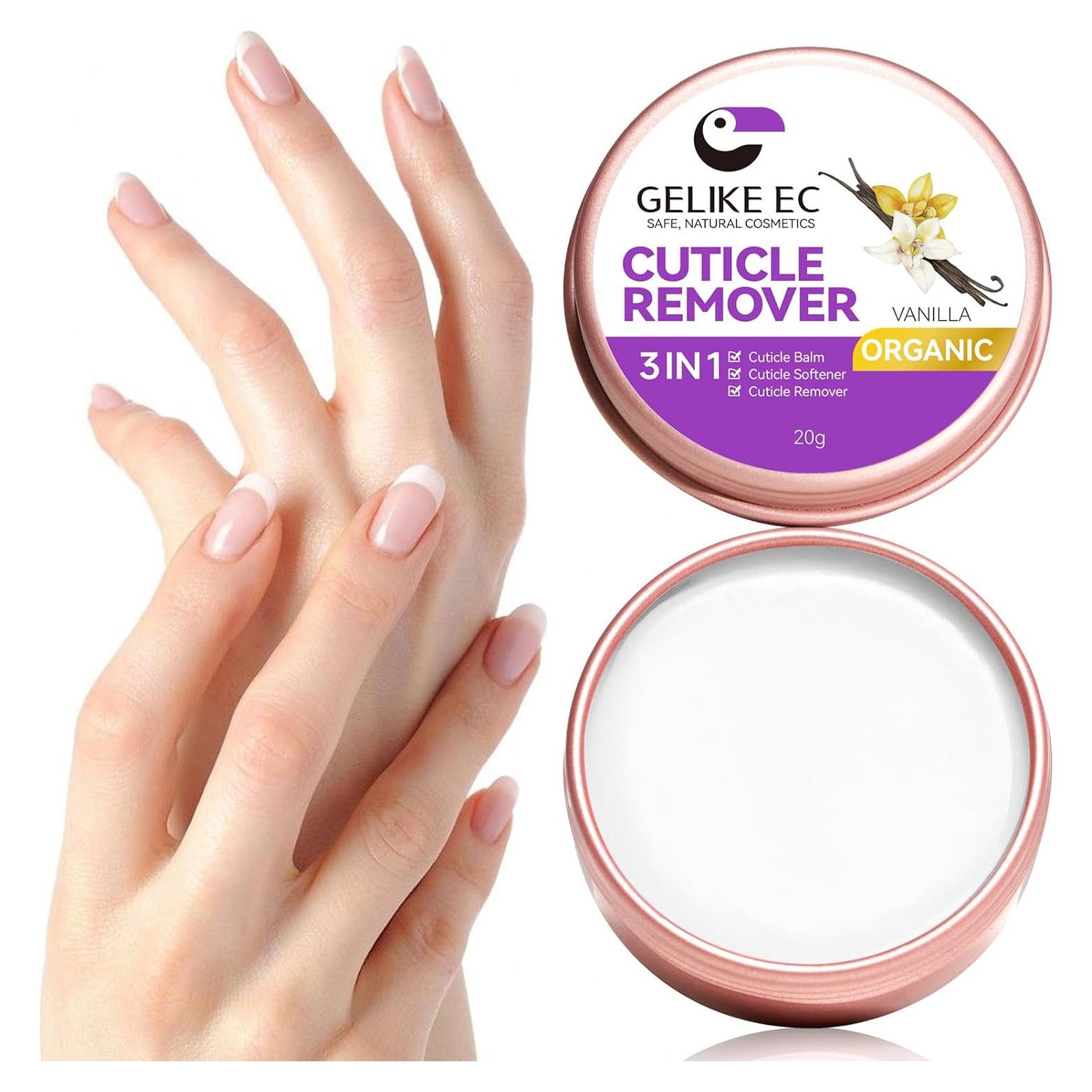 Gelike EC Crema Removedora de Cutículas Vainilla 32g - Cuidado de Uñas