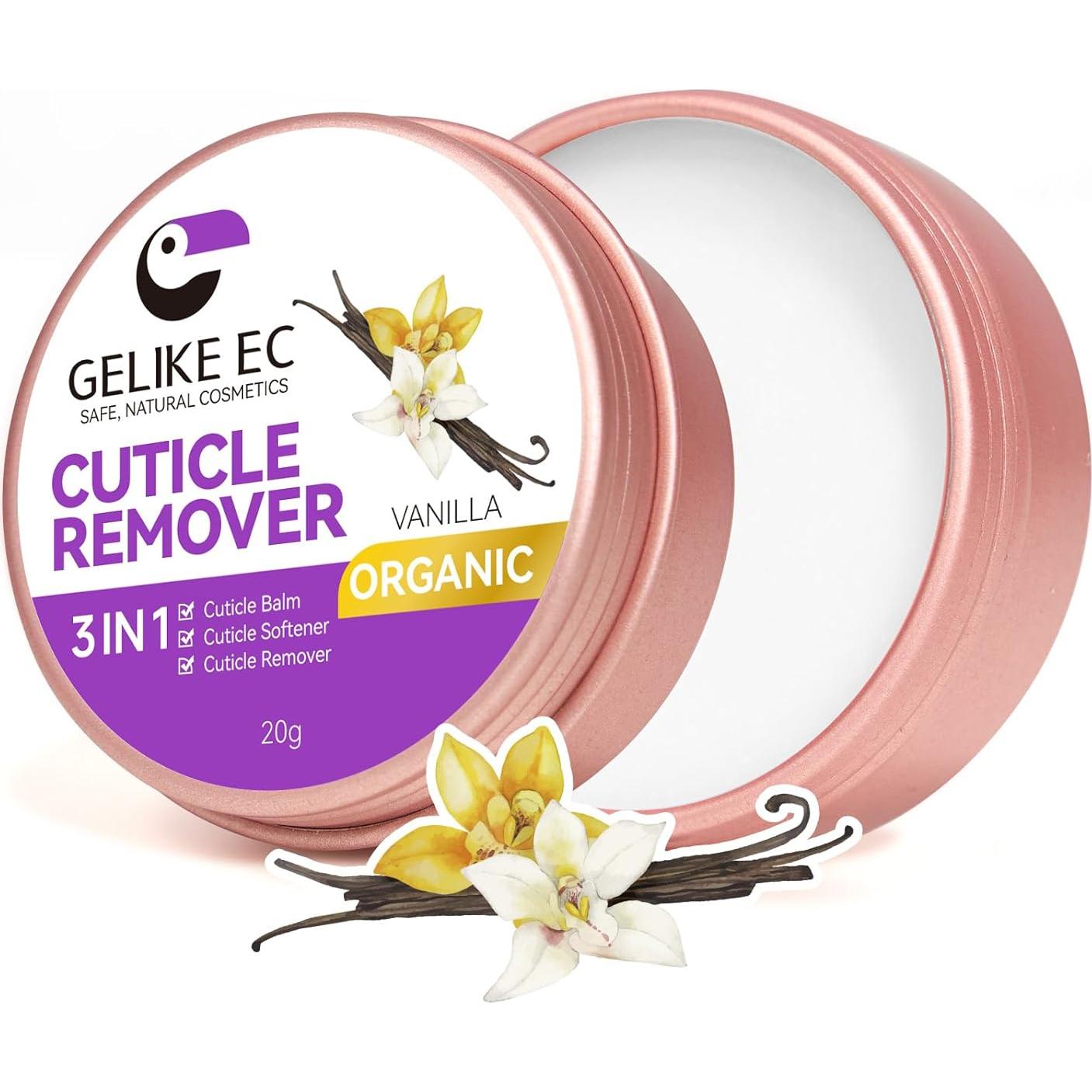 Gelike EC Crema Removedora de Cutículas Vainilla 32g - Cuidado de Uñas