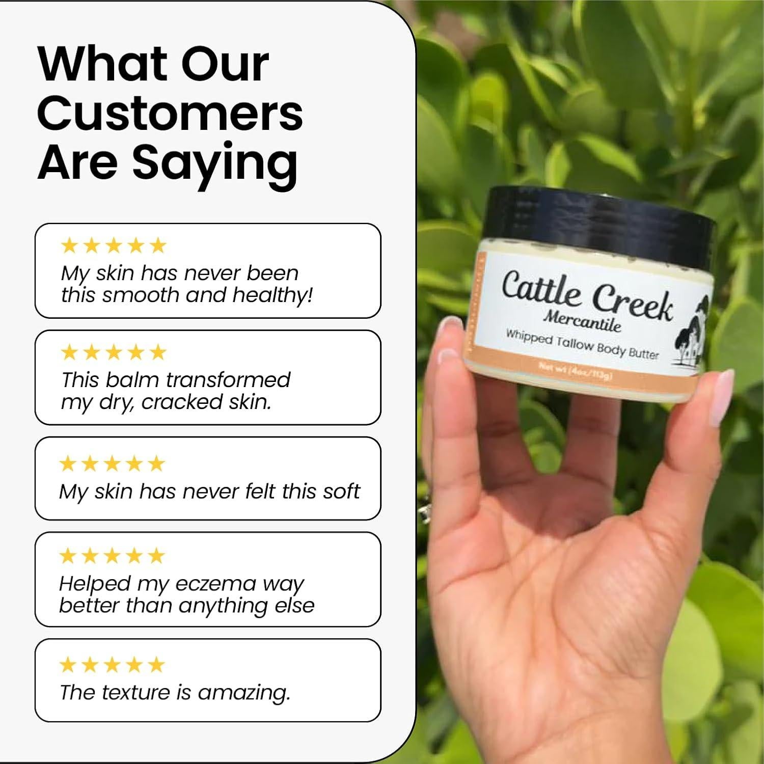 Manteca de Res Cattle Creek 113g Hidratante Vainilla Orgánico