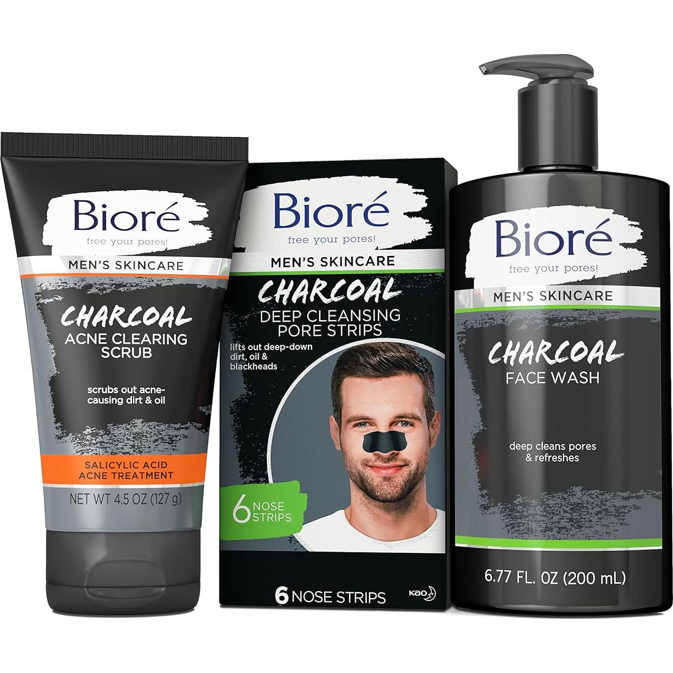 Limpiador Facial de Carbón Bioré 191 ml - Piel Limpia y Suave