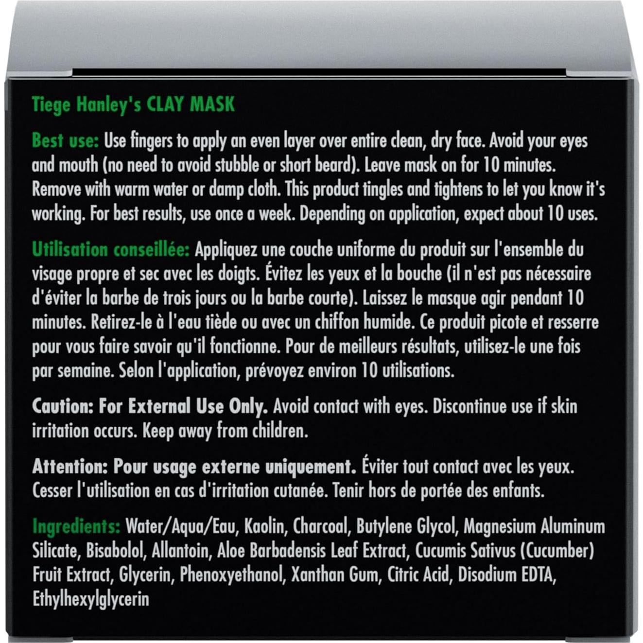 Mascarilla Facial Detoxificante Tiege Hanley 56.7g - Carbón y Arcilla