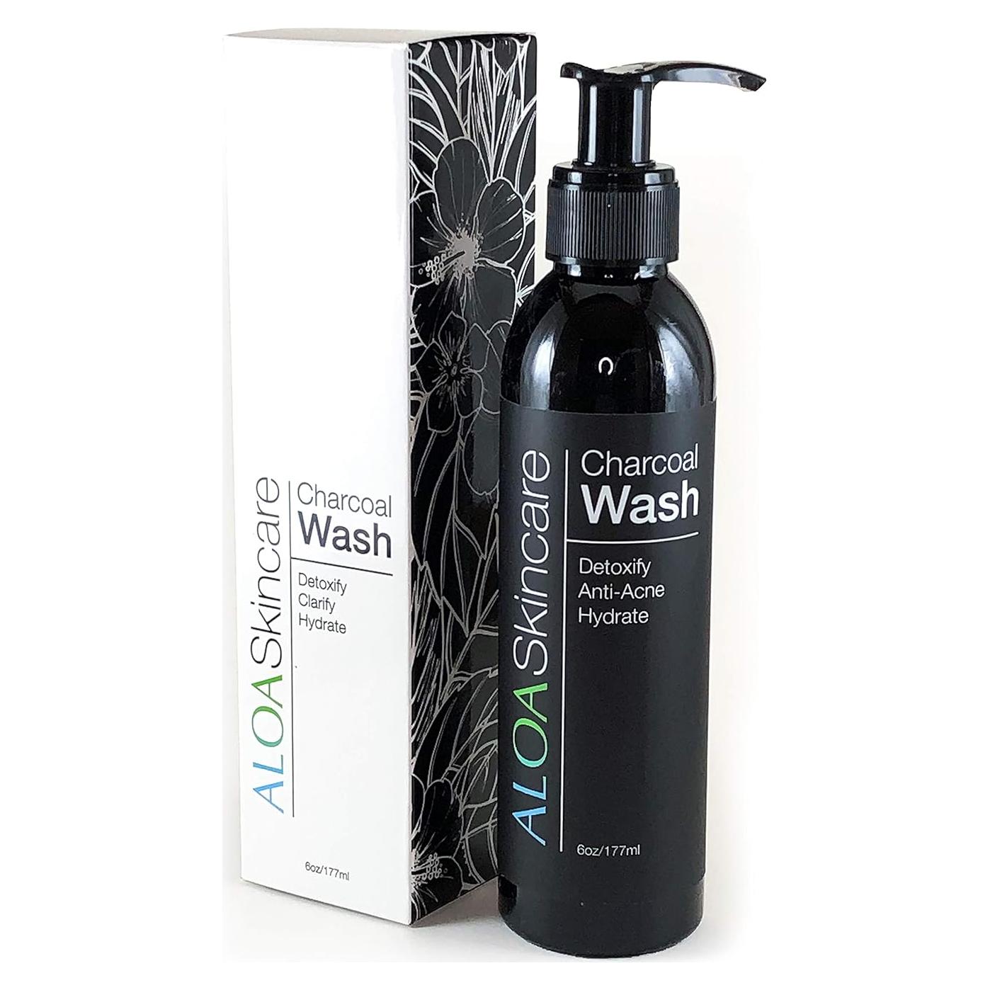 Limpiador Facial ALOA Carbón Activado 200ml con Vitamina C
