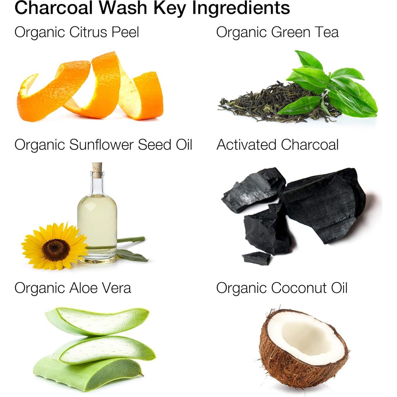 Limpiador Facial ALOA Carbón Activado 200ml con Vitamina C