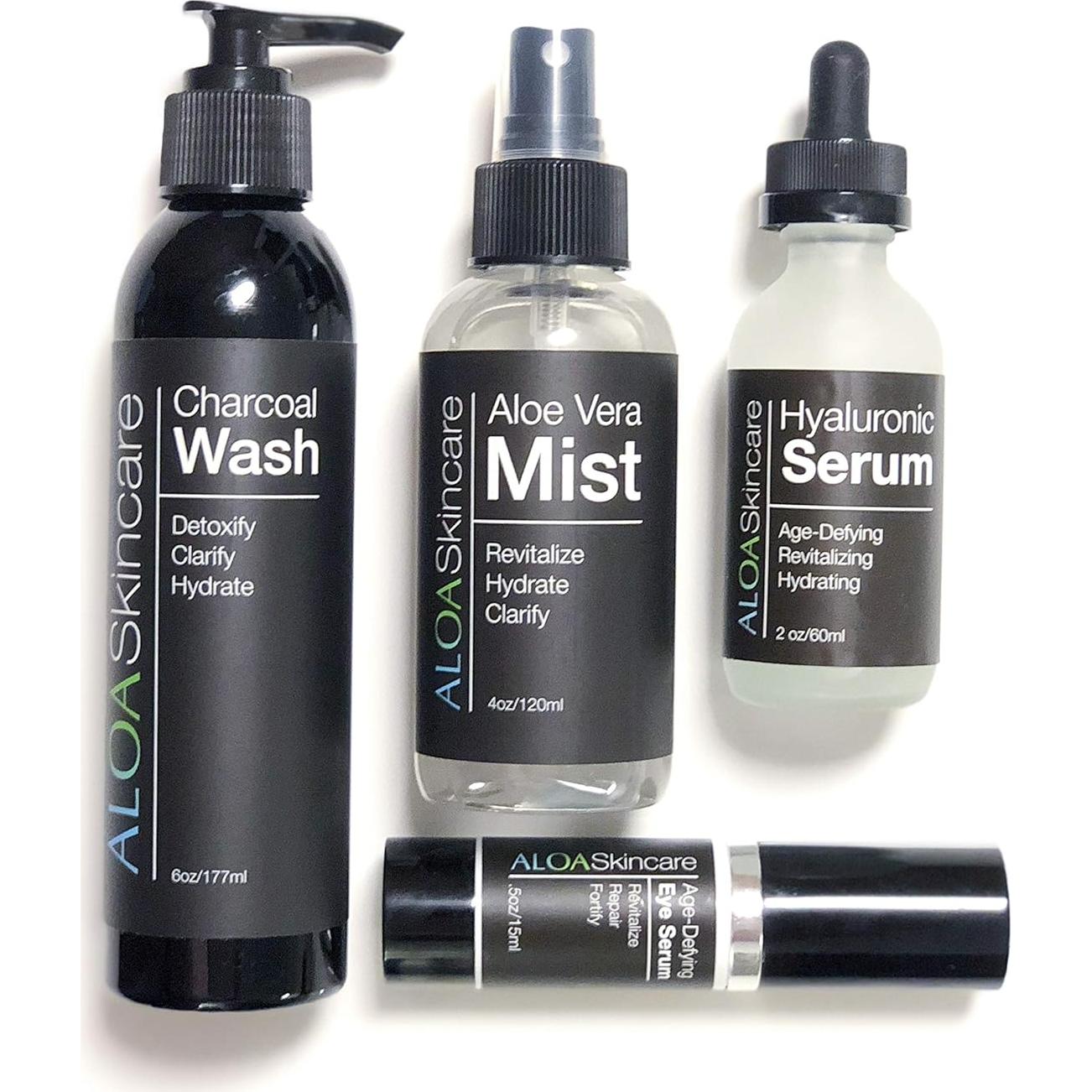 Limpiador Facial ALOA Carbón Activado 200ml con Vitamina C