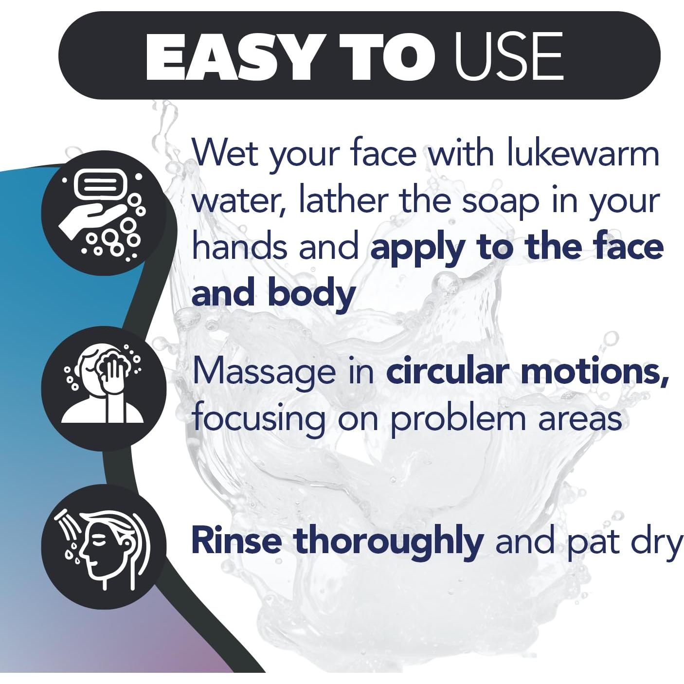 Jabón Asepxia 113 g con Ácido Salicílico y Carbón Activado