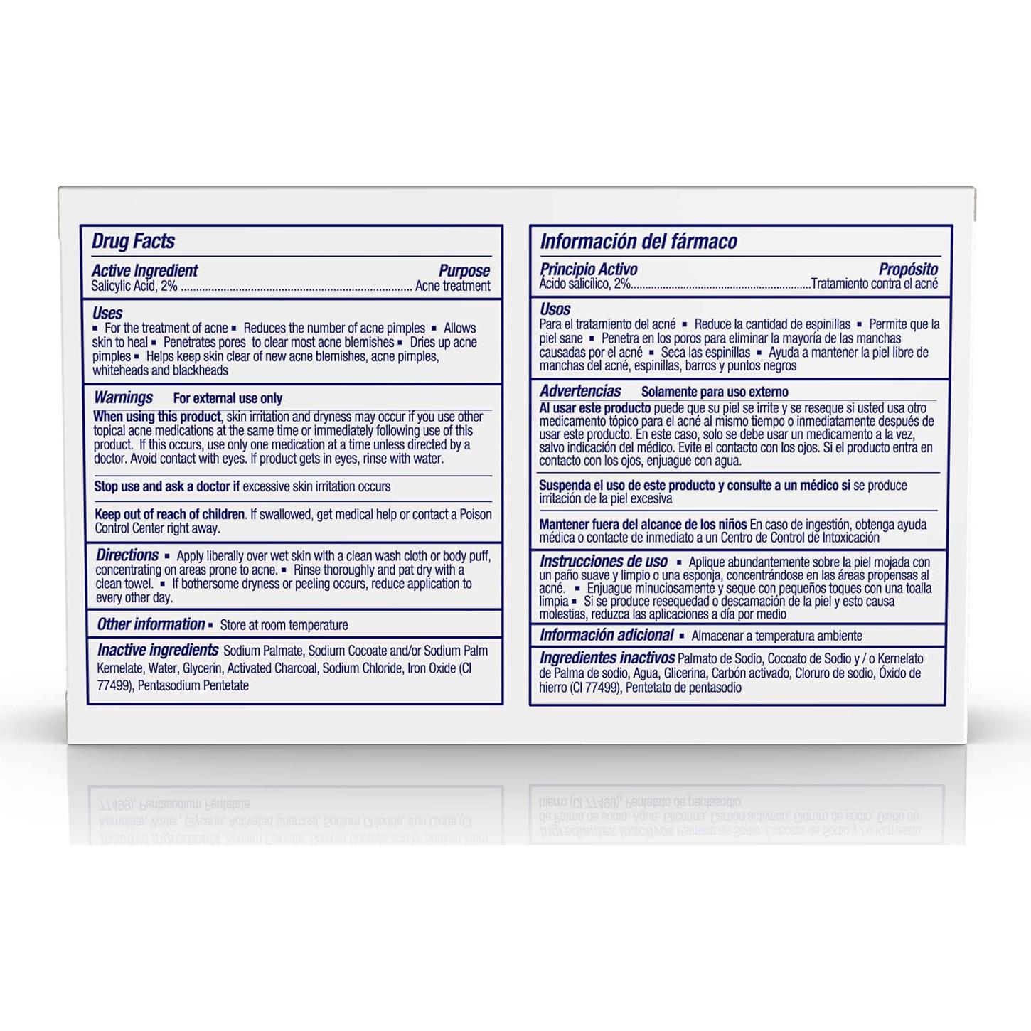 Jabón Asepxia 113 g con Ácido Salicílico y Carbón Activado