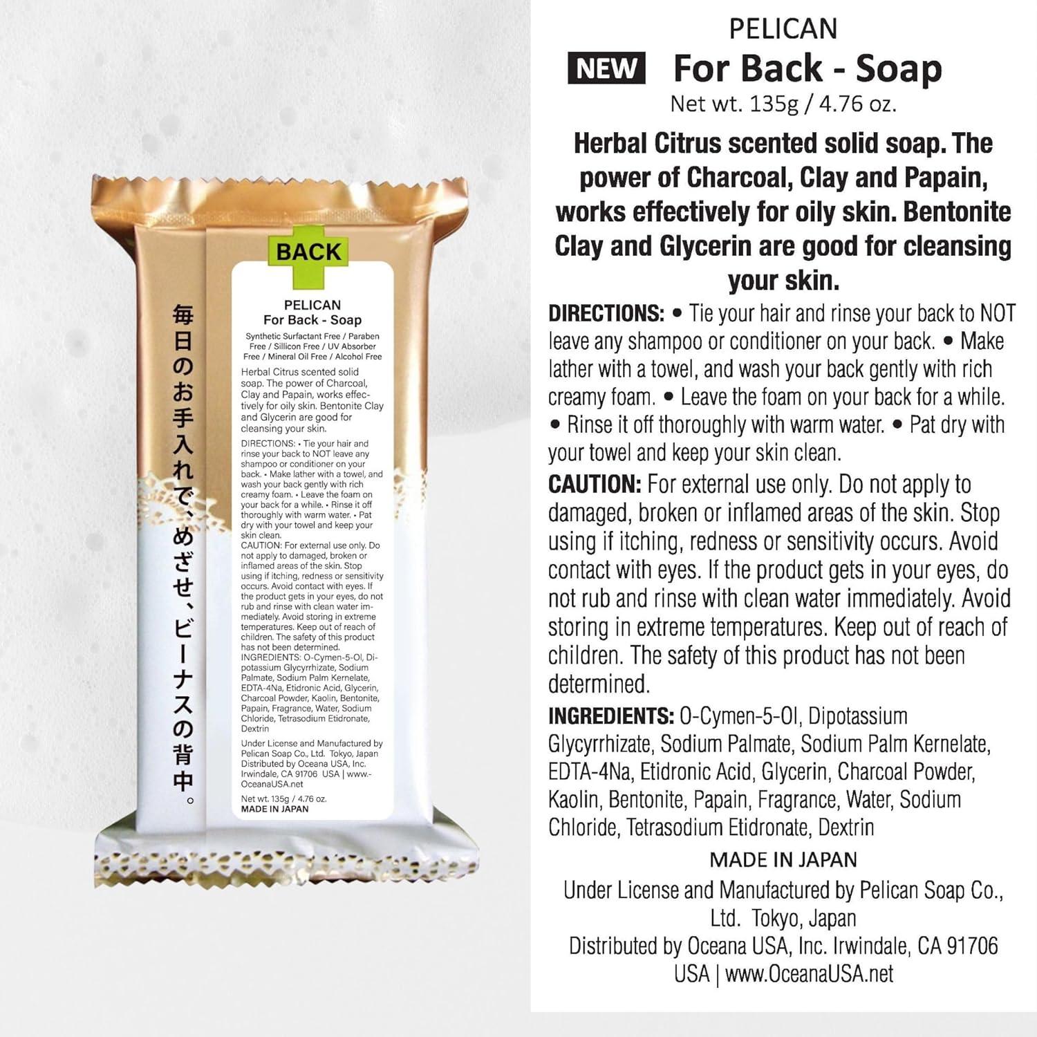 Jabón Exfoliante Corporal Pelican para Espalda 134 g