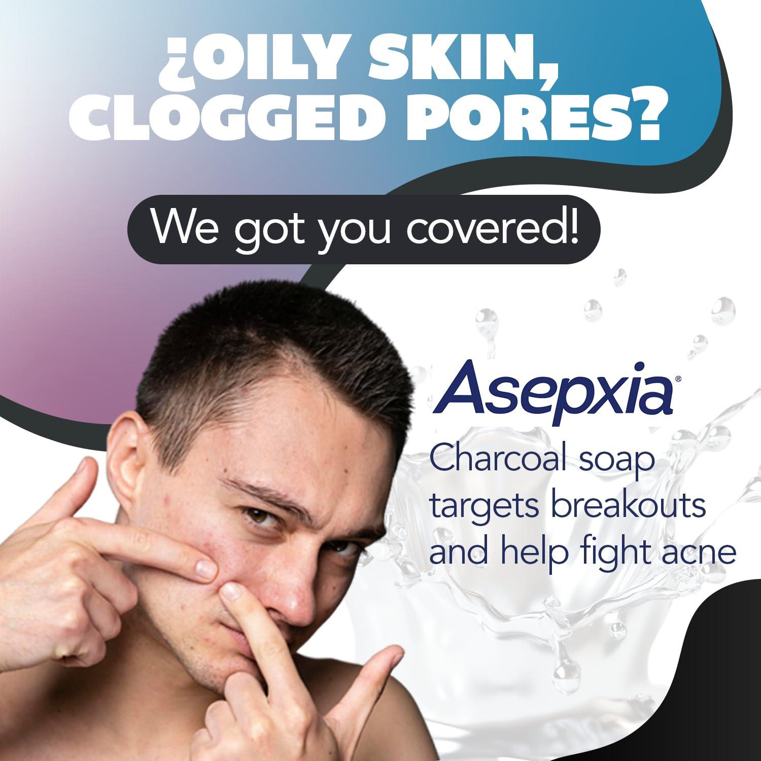 Jabón Facial Asepxia con Ácido Salicílico y Carbón Activado 5x113g