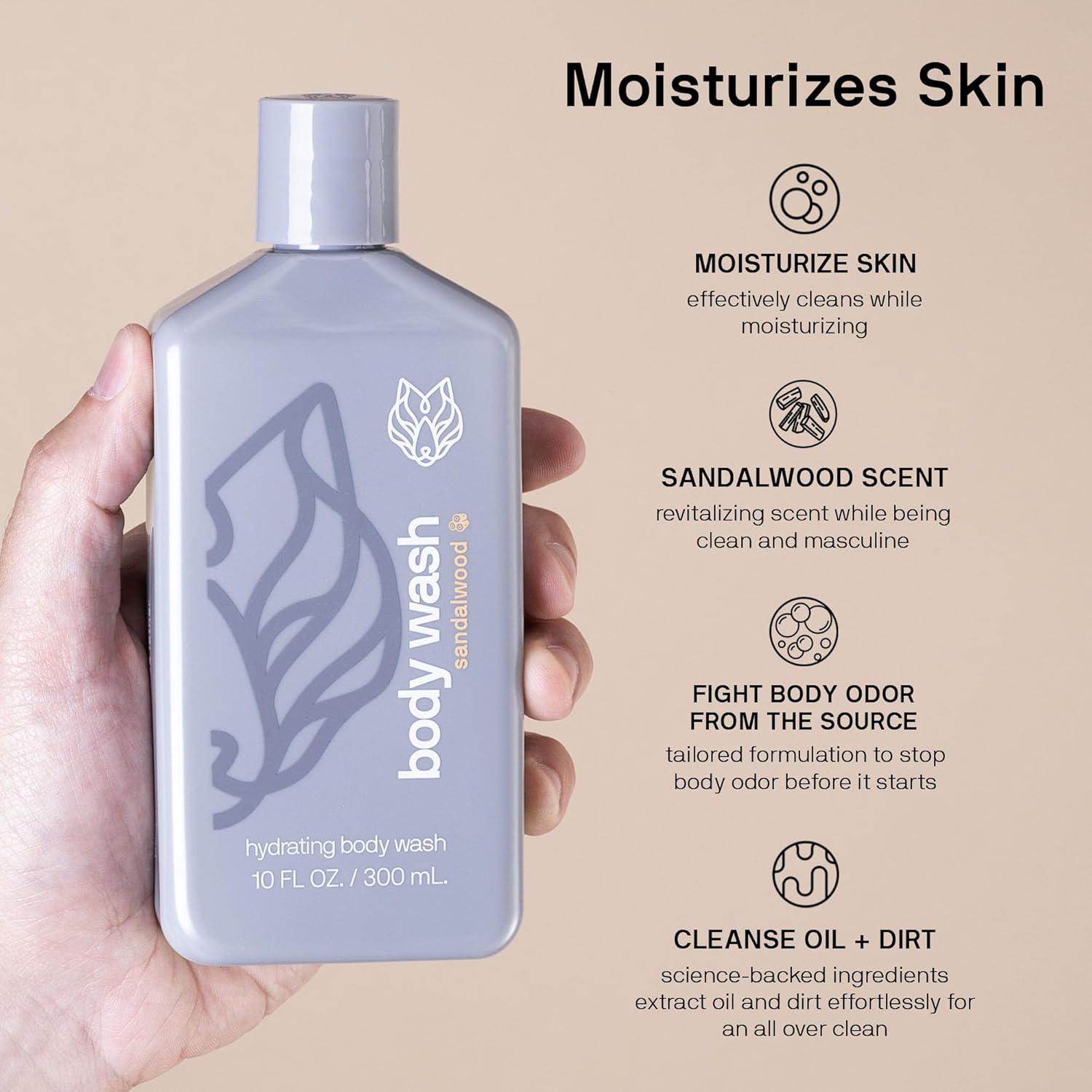 Set de Gel de Ducha y Limpiador Facial Black Wolf 295ml + 148ml