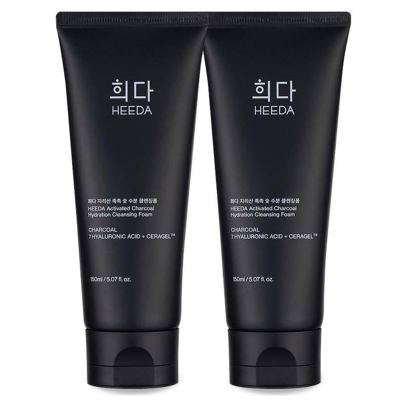 Espuma Limpiadora Facial Hidratante Heeda 150 ml - Carbón Activado